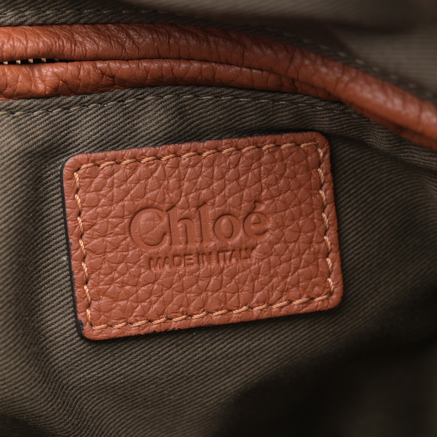 Calfskin Small Marcie Satchel Tan