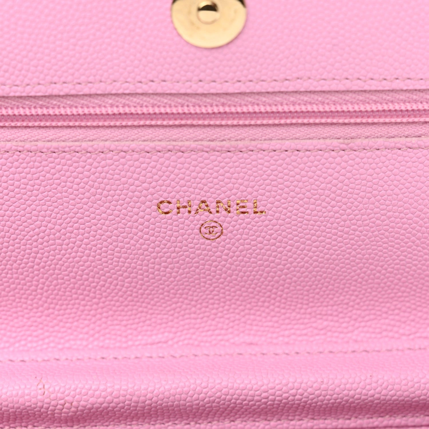 Chanel Caviar Quilted Wallet on Chain WOC Pink 6 of 12