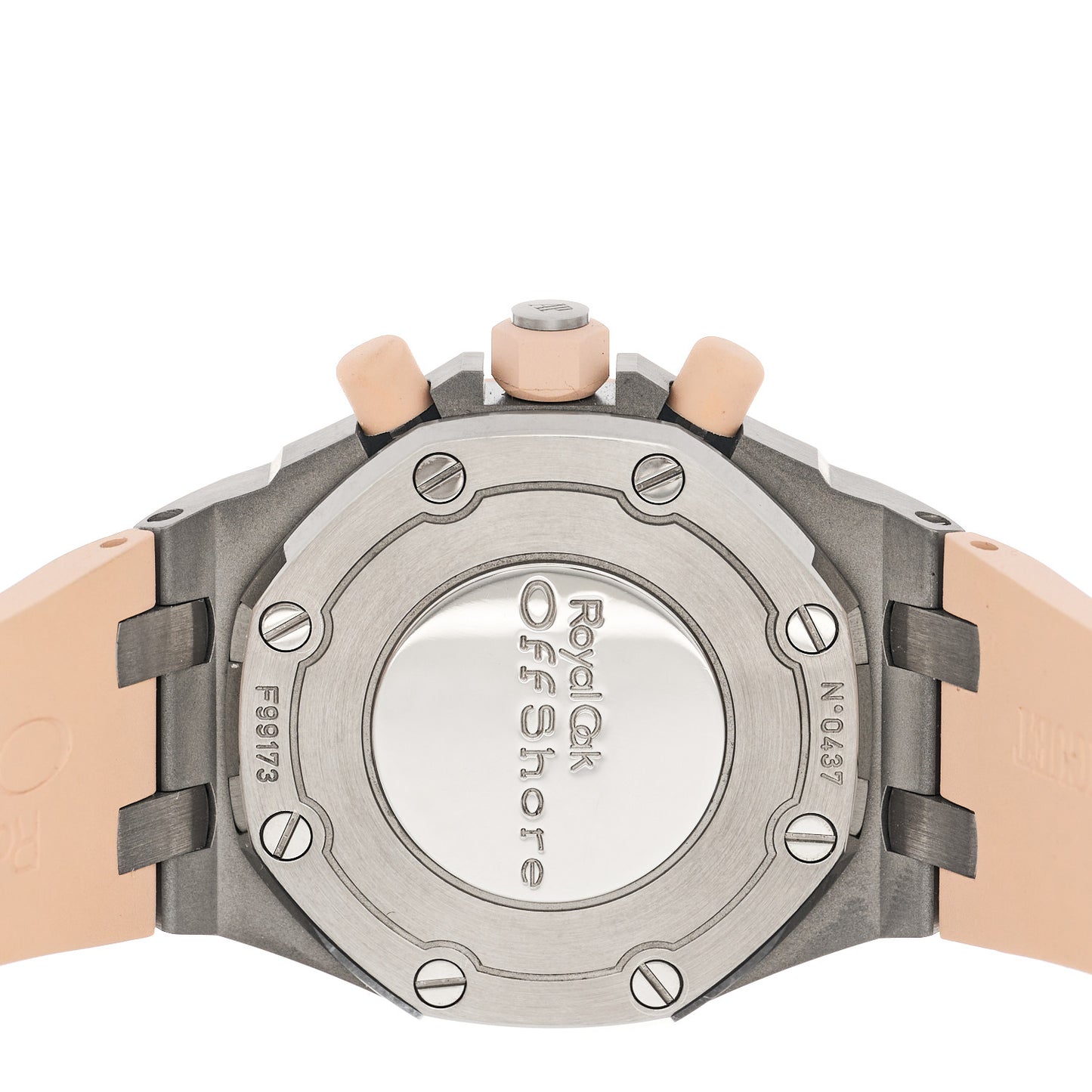 Stainless Steel Rubber Diamond Bezel 37mm Royal Oak Offshore Lady Chronograph Automatic Watch Champagne 26048SK.ZZ.D082CA.01