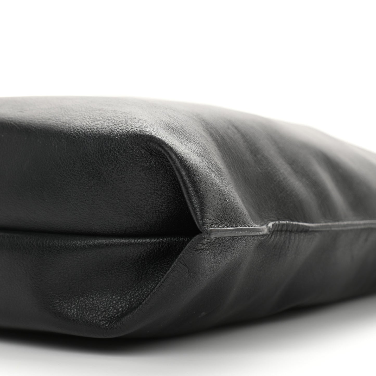 Calfskin Printed Kitten Plastic Bag Shopper S Black