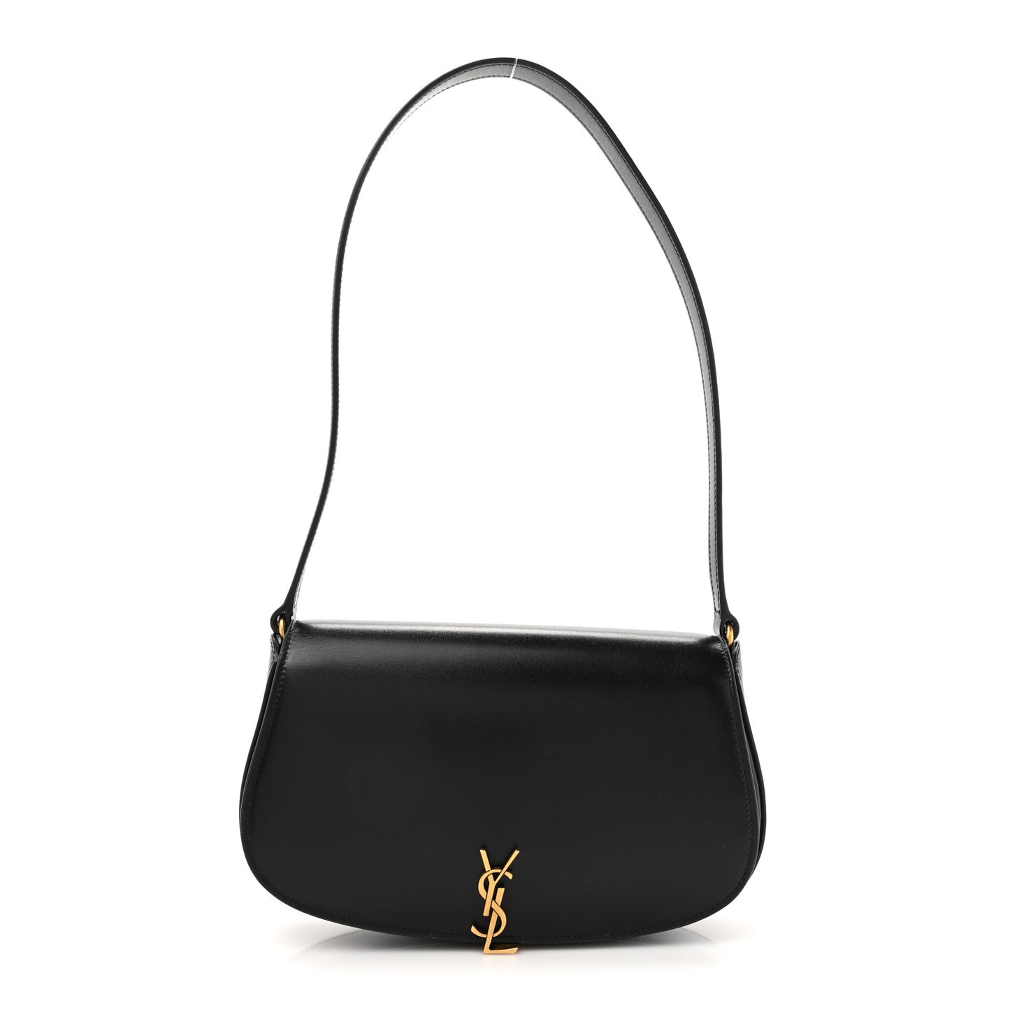 Box Calfskin Mini Voltaire Shoulder Bag Black