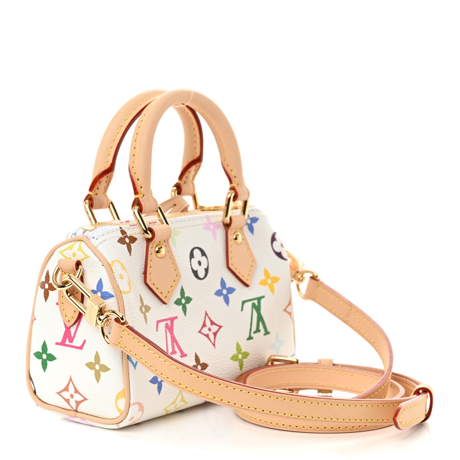 Louis Vuitton LV X TM Monogram Multicolor Nano Speedy White 3 of 10