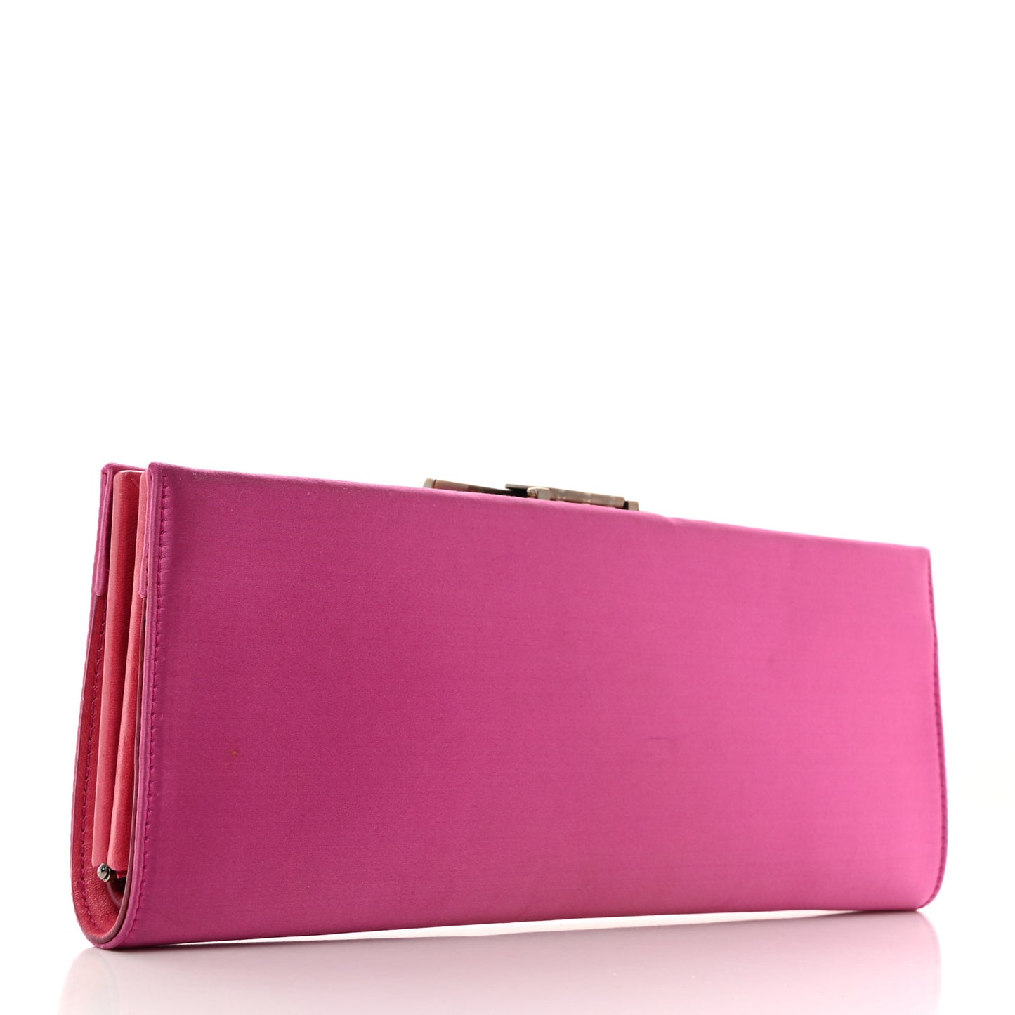 Satin Musa Gancini Clutch Geranio