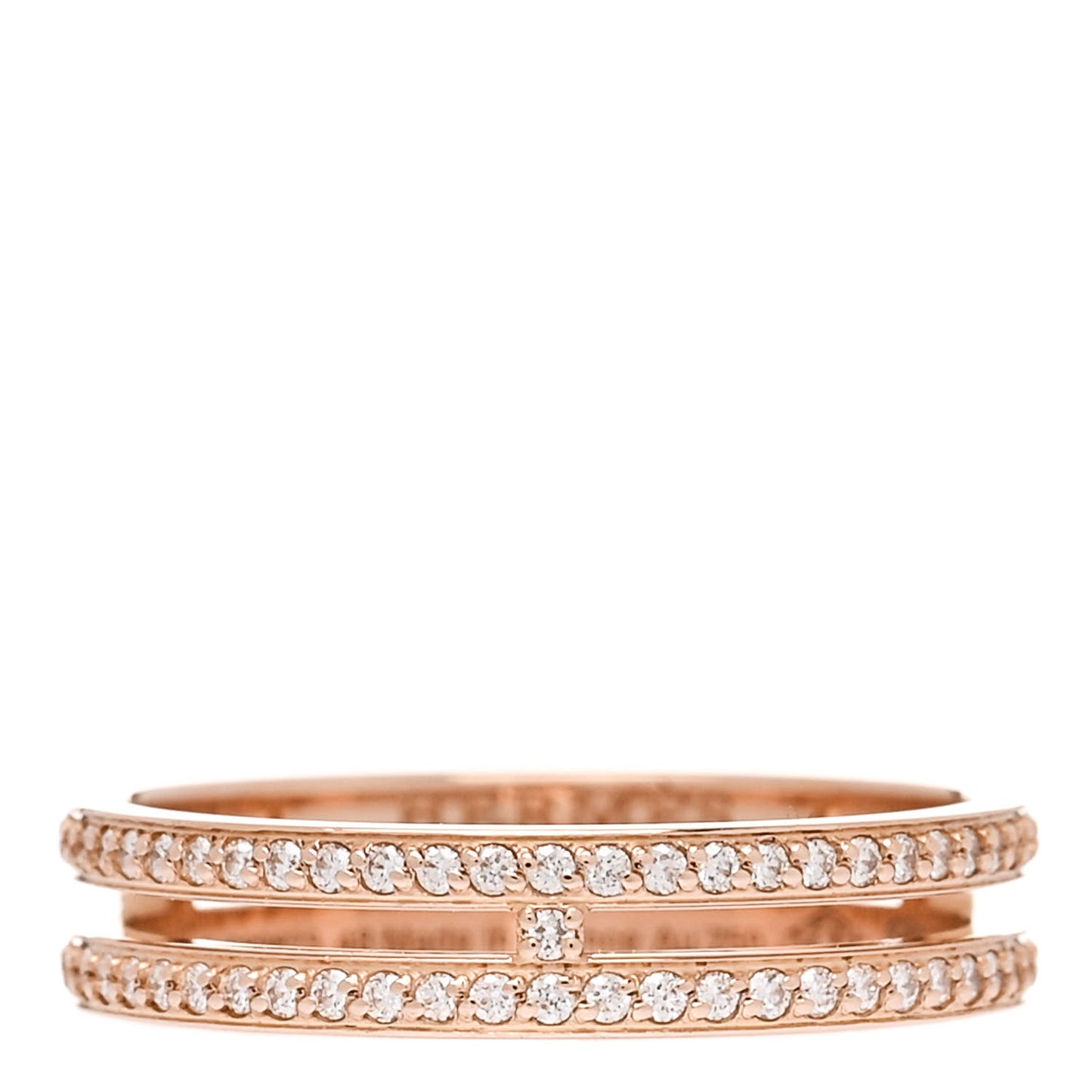 18K Rose Gold Diamond Ariane Wedding Band Ring 48 4.5