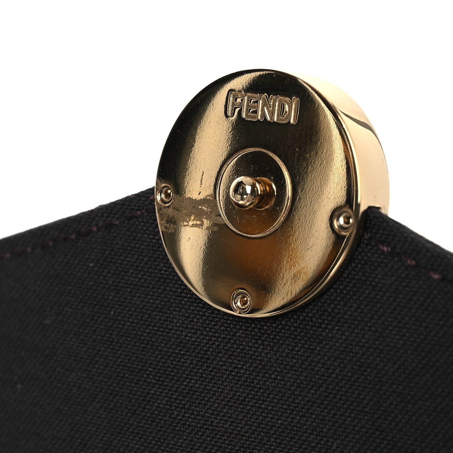 Vitello Soft F is Fendi Bi-Color FF 1974 Embossed Envelope Wallet On Chain with Pouches Maya Black