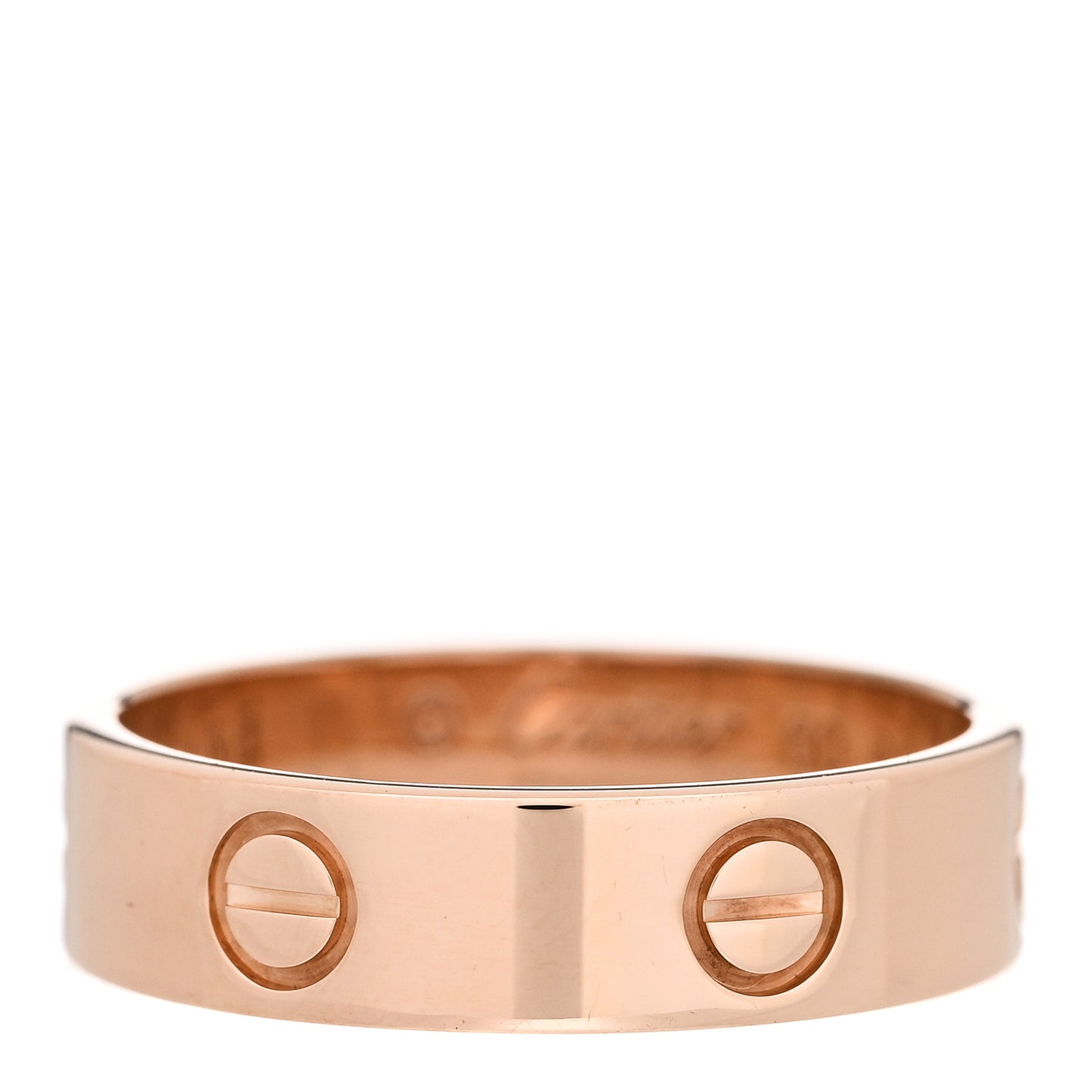 18K Pink Gold 5.5mm LOVE Ring 60 9.25