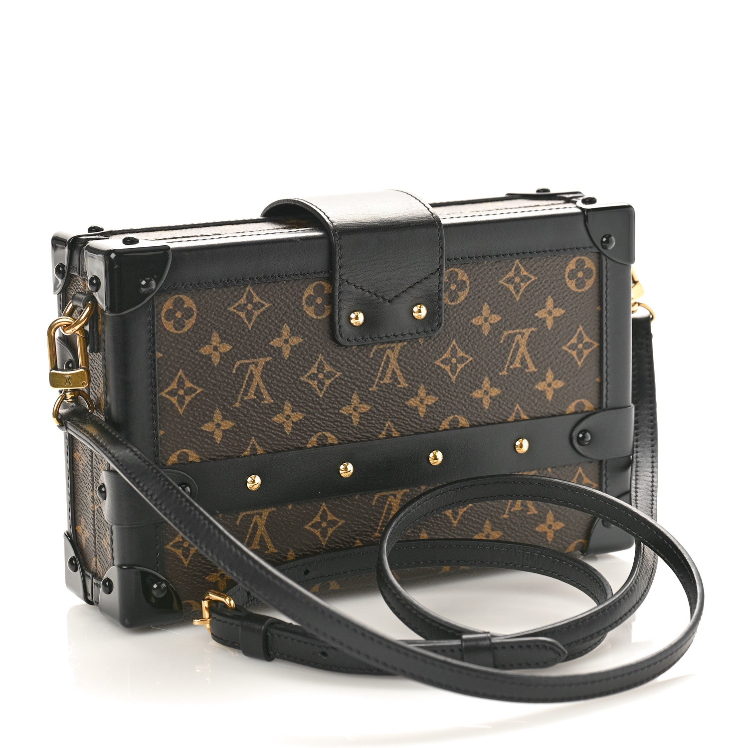 Louis Vuitton Monogram Petite Malle Black 2 of 9