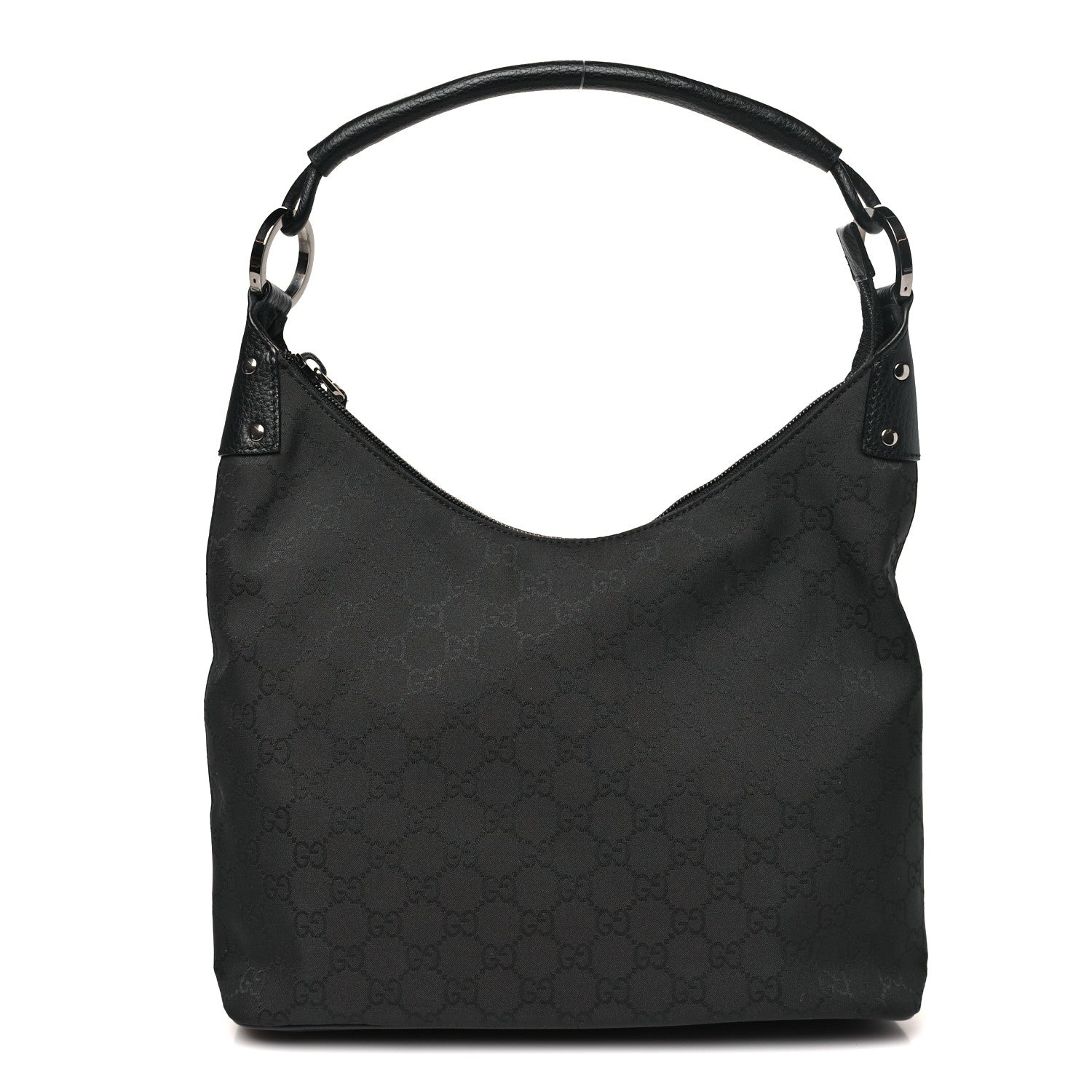 バッグ GUCCI GG Nylon Monogram Hobo Black Gucci Nylon Monogram Small Hobo Black 1853994 – FASHIONPHILE