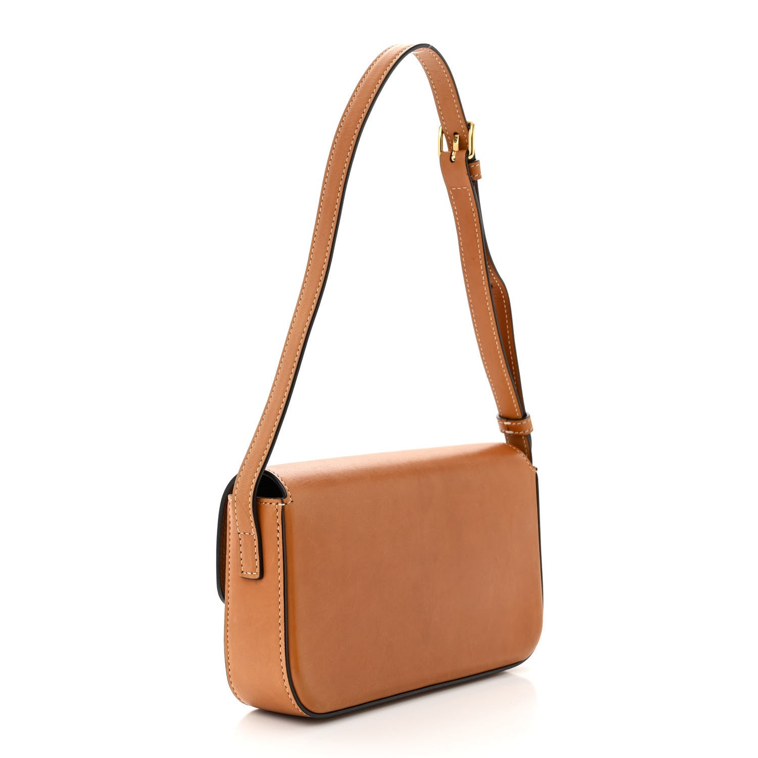 Celine Natural Calfskin Triomphe Shoulder Bag Tan 3 of 11