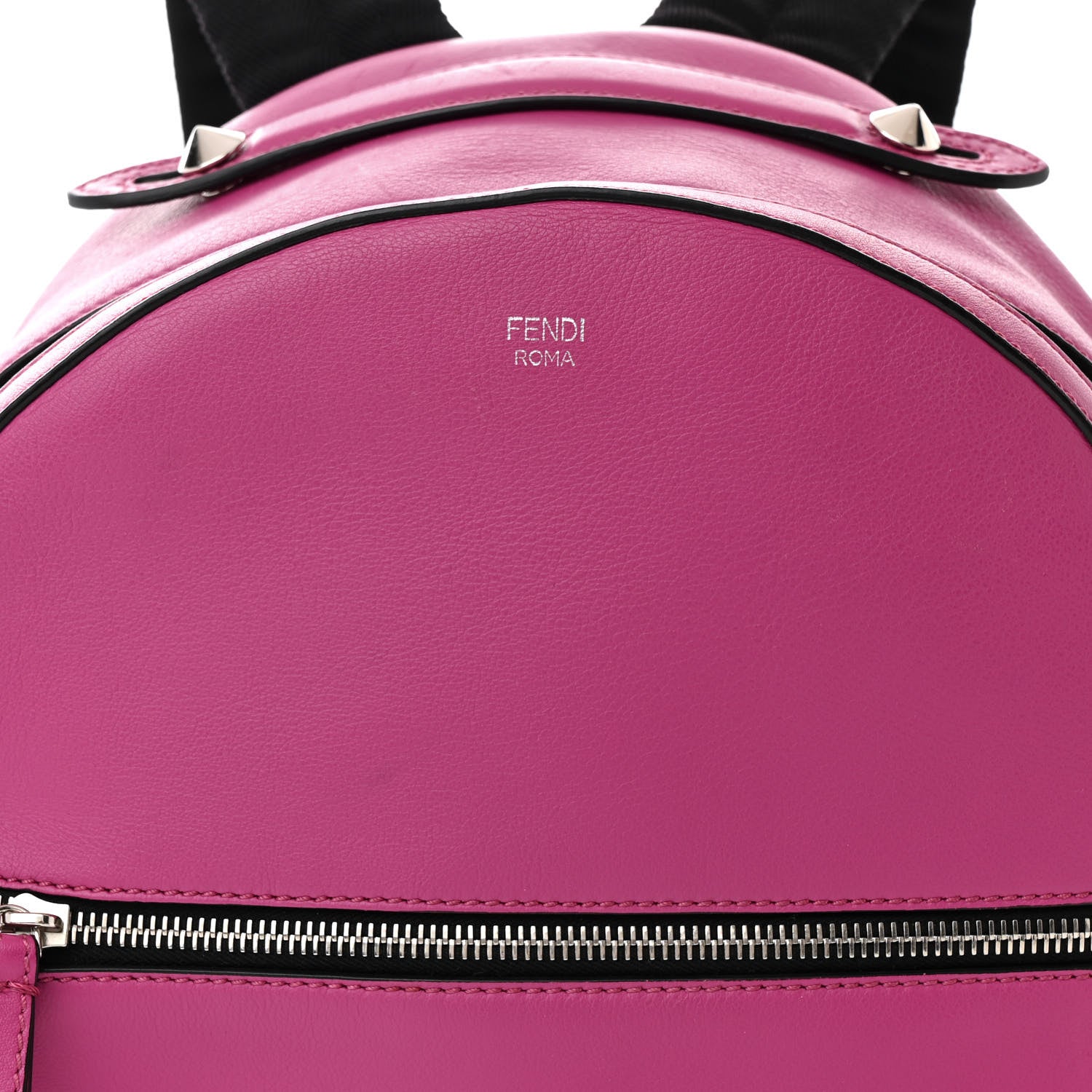 Fendi Vitello Dolce Croc Tail Backpack Magenta 8 of 10