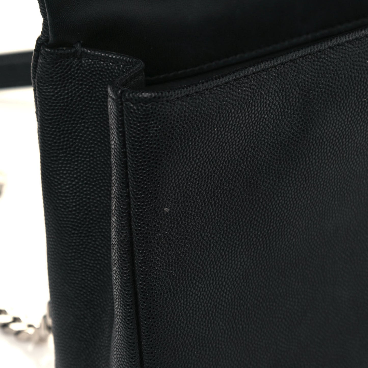 Grainy Calfskin Quilted Medium Lola Bag Black