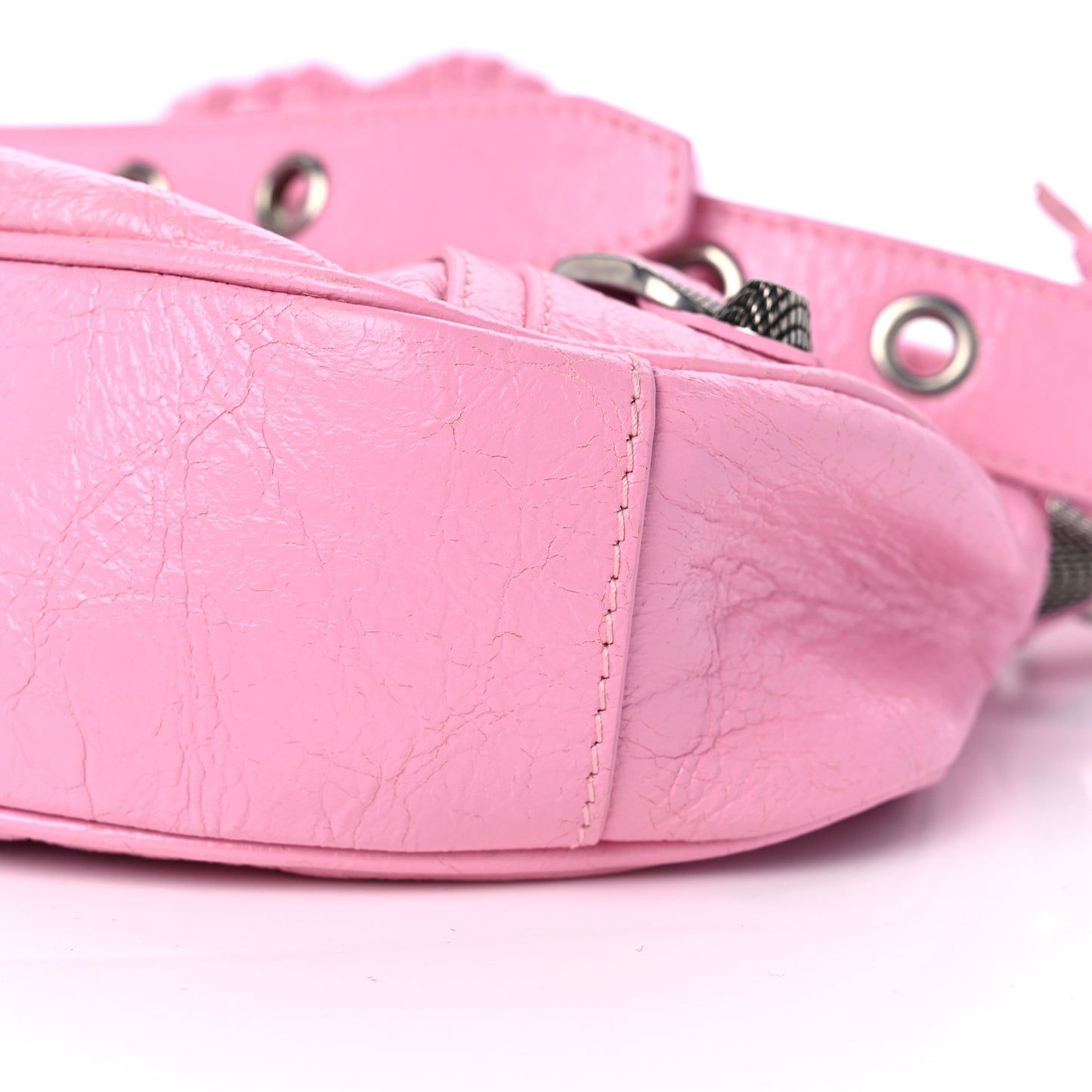 Agneau Arena Le Cagole Shoulder Bag XS Candy Pink