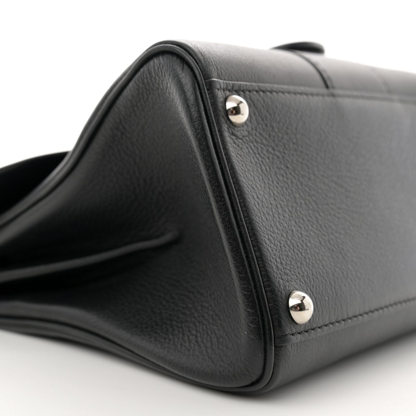 Grained Calfskin Mini Brillant Satchel Black