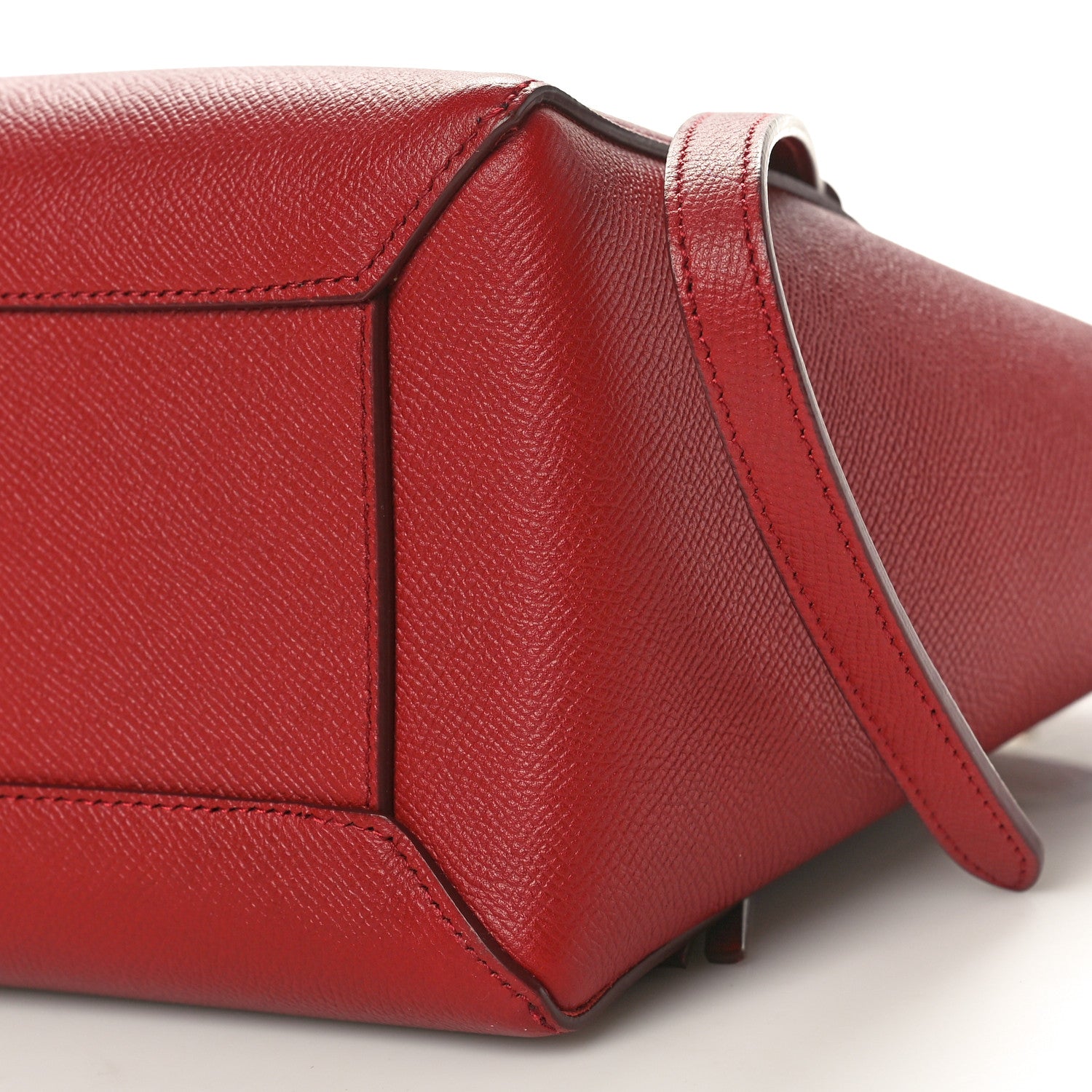 Celine Grained Calfskin Micro Belt Bag Ruby 9 of 9