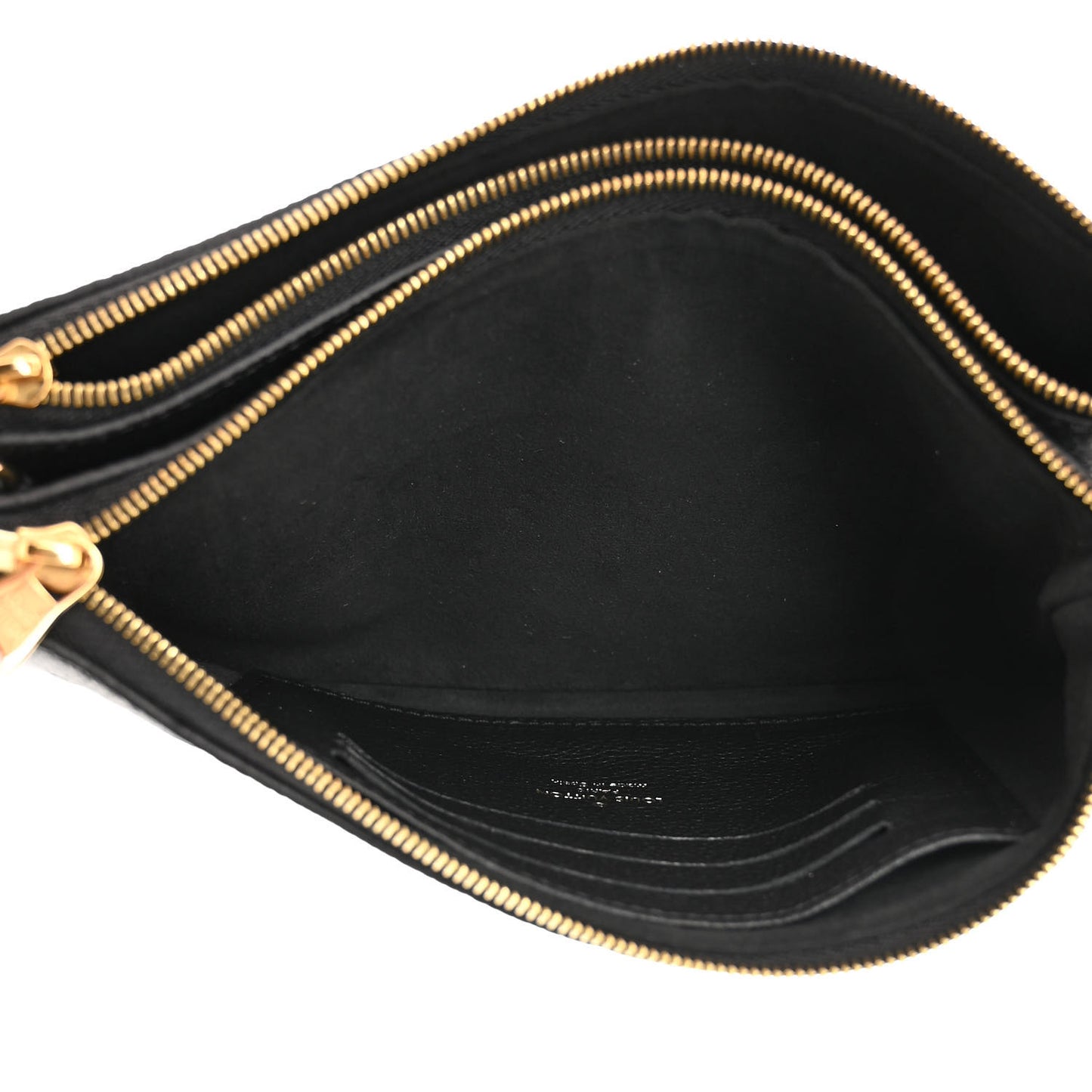 Empreinte Double Zip Pochette Black