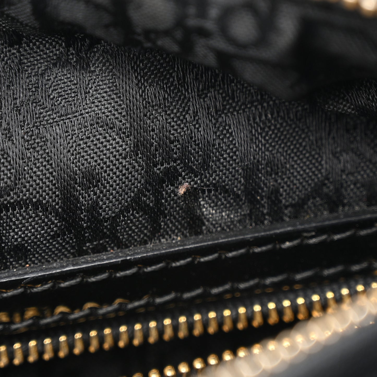 Patent Cannage Large Lady Dior Black