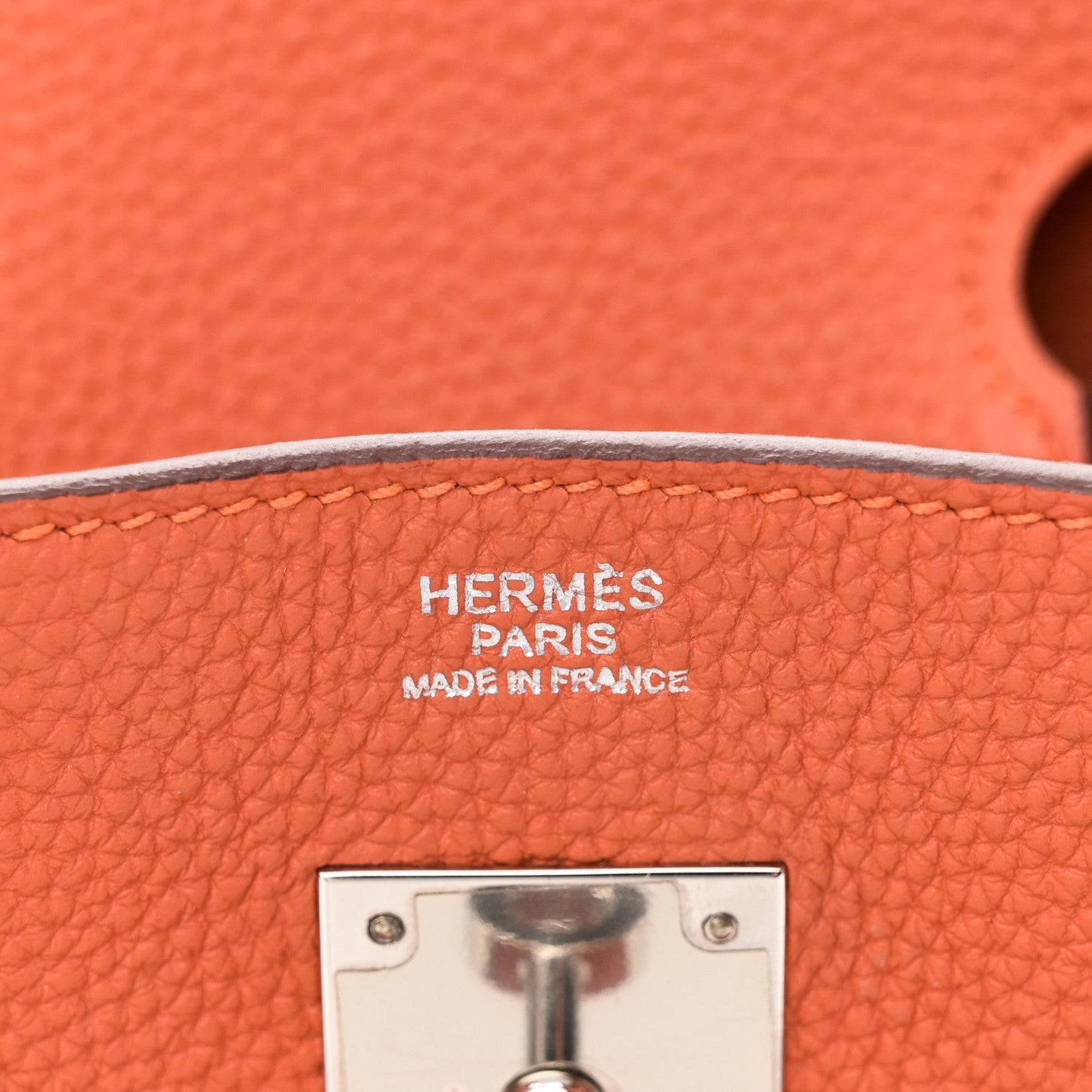 Hermes Togo BIRKIN 30 Orange 6 of 11