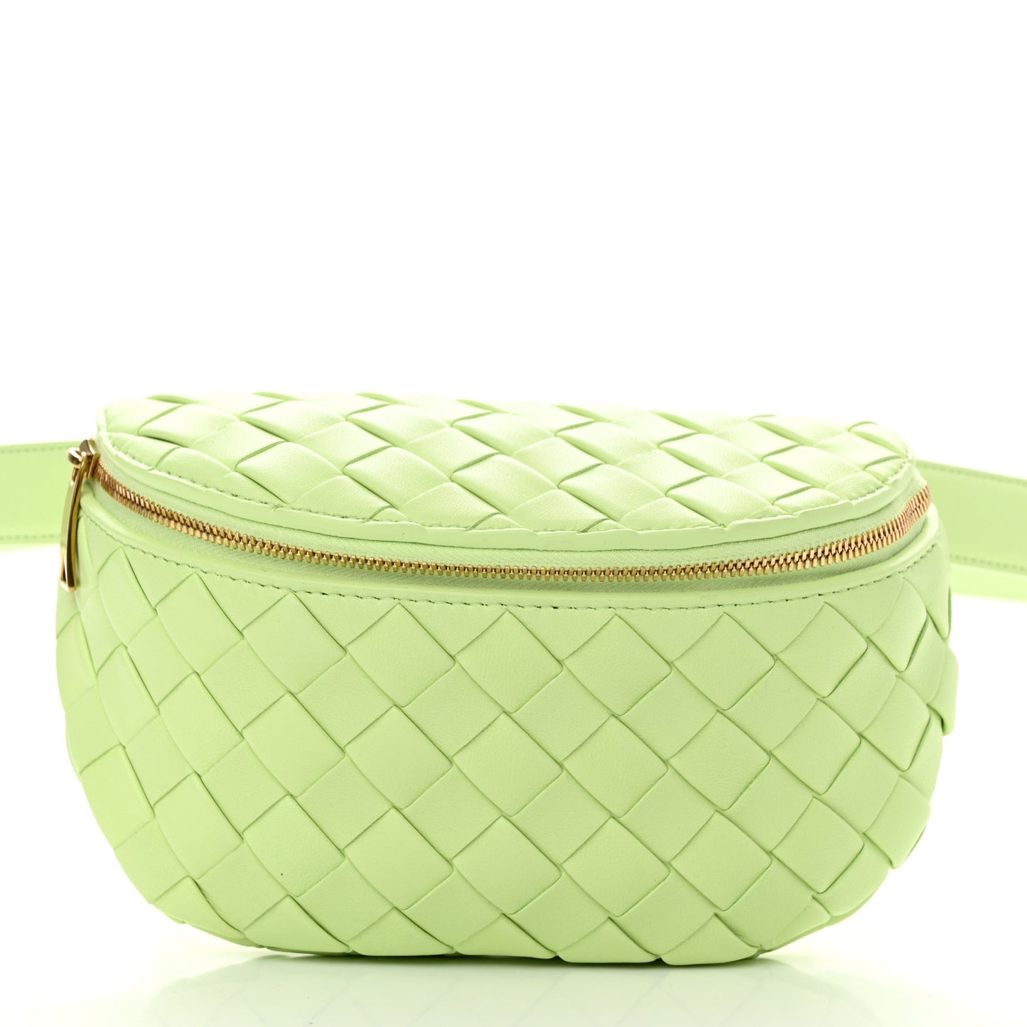 Nappa Intrecciato Belt Bag Fennel