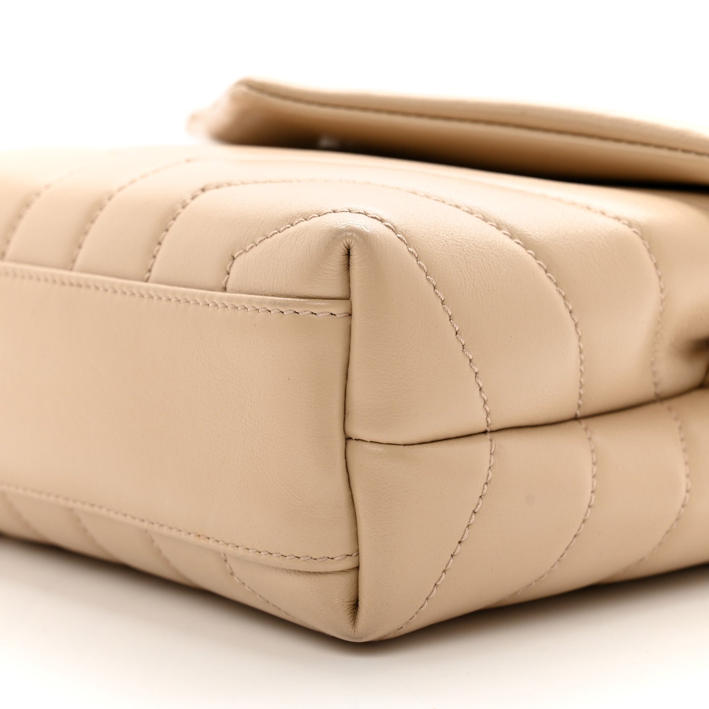 Calfskin Y Quilted Monogram Toy Loulou Crossbody Bag Nude Powder