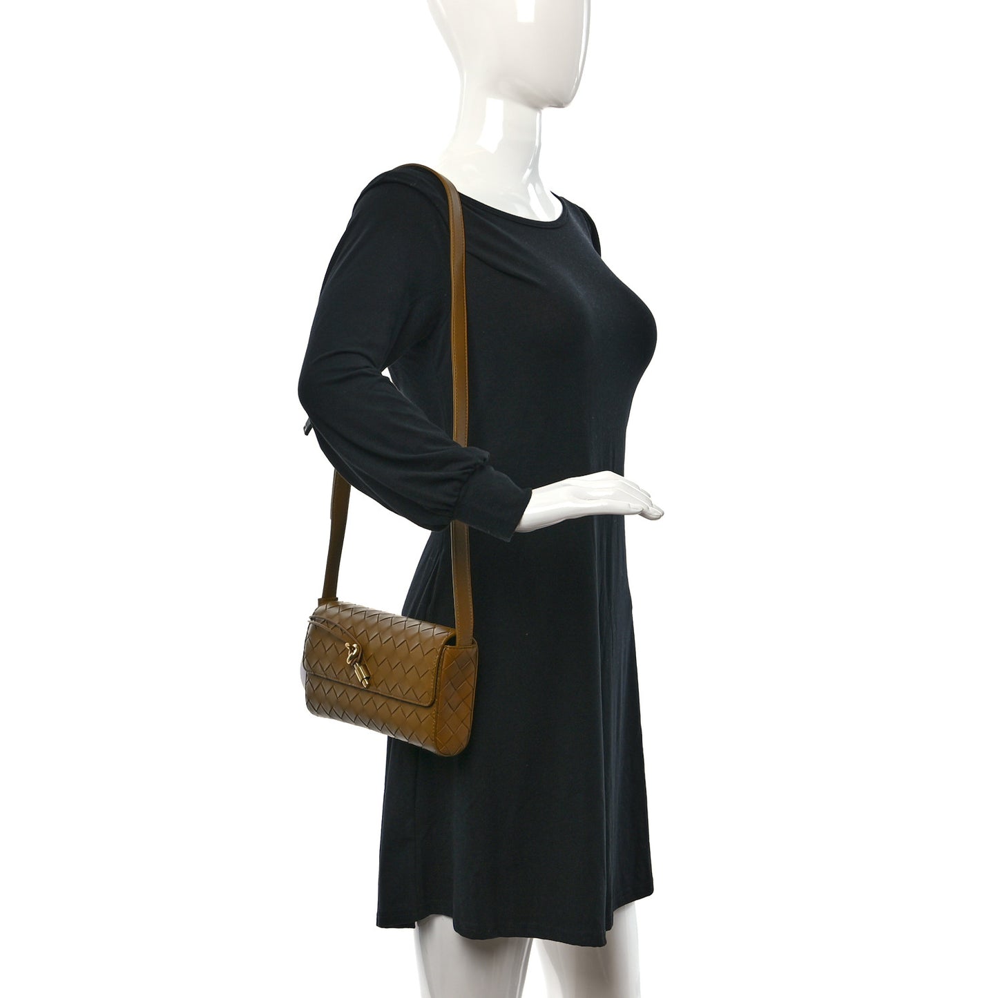 Nappa Intrecciato Mini Andiamo Crossbody Bag Acorn