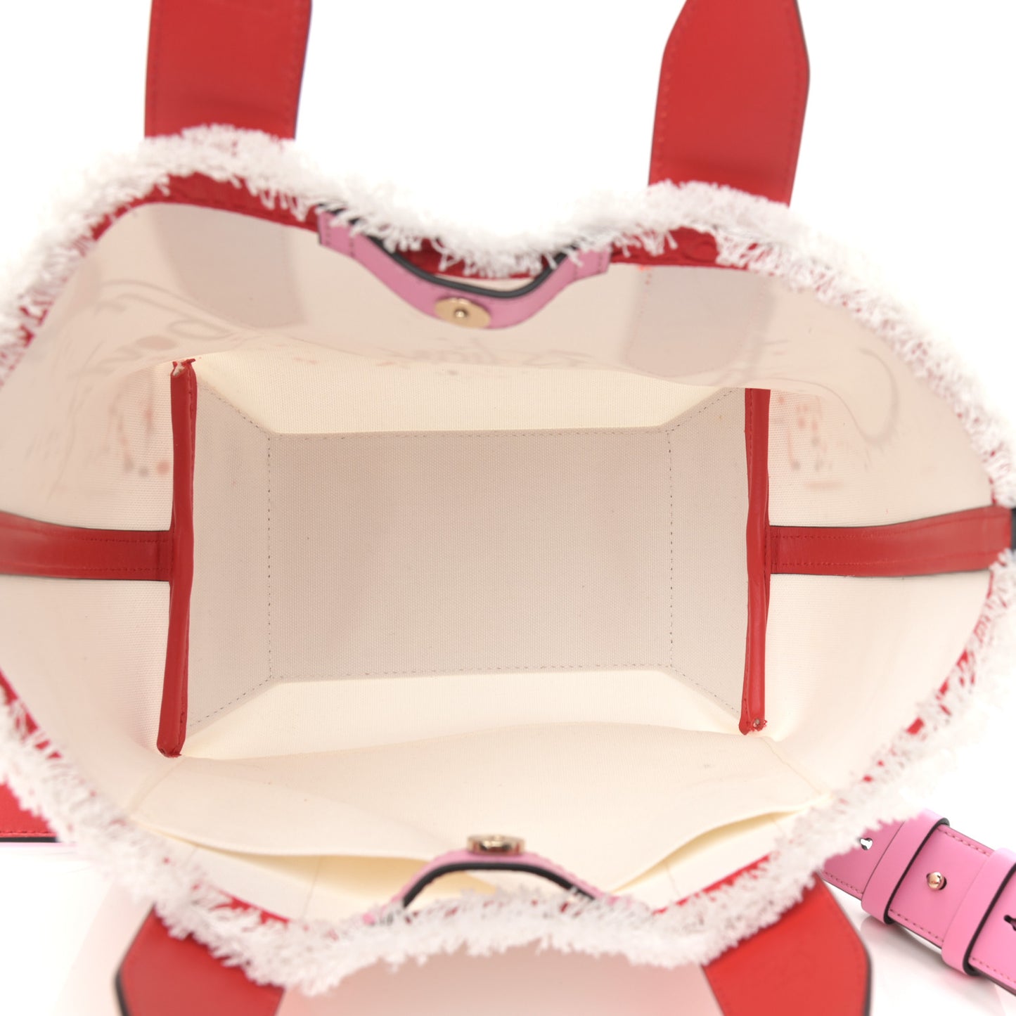 Canvas Frangibus Tote White Multicolor