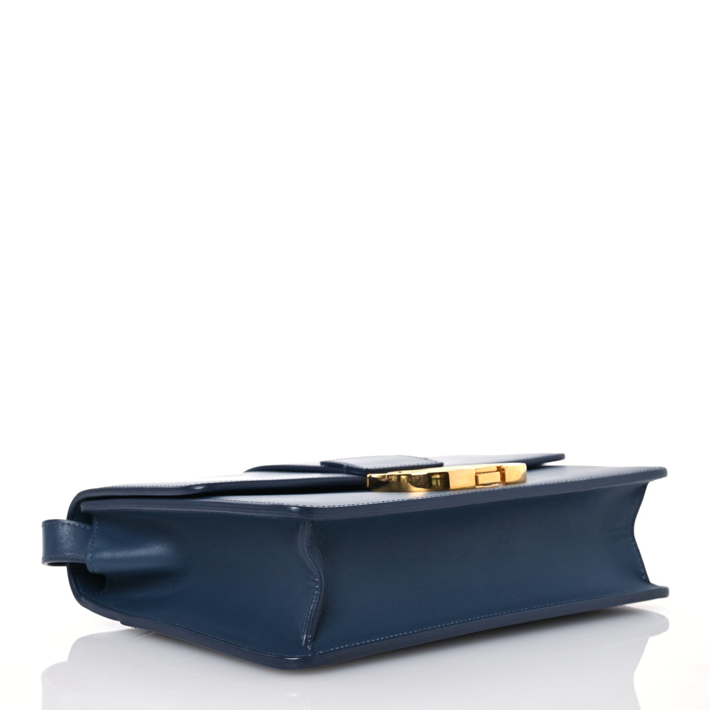 Smooth Calfskin 30 Montaigne Flap Bag Blue
