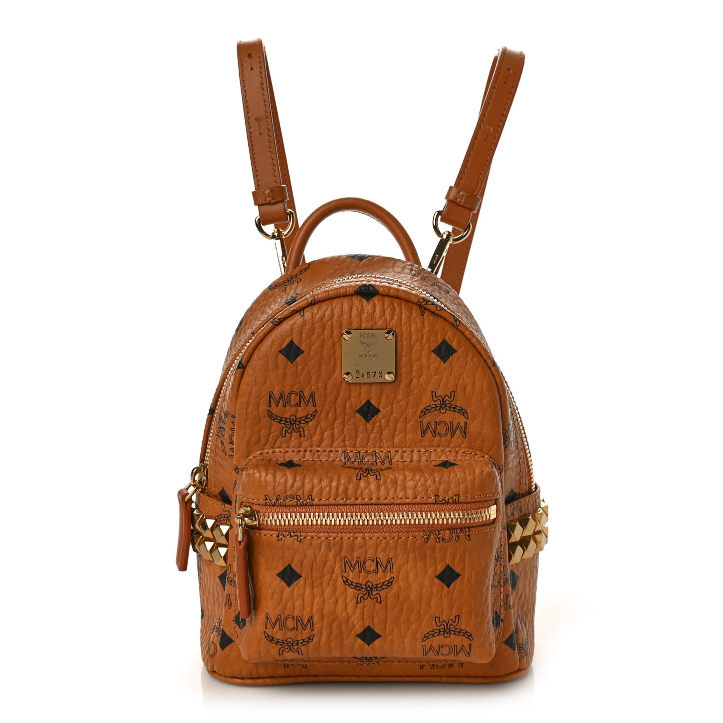 Visetos Side Stud X-Mini Stark Bebe Boo Backpack Cognac