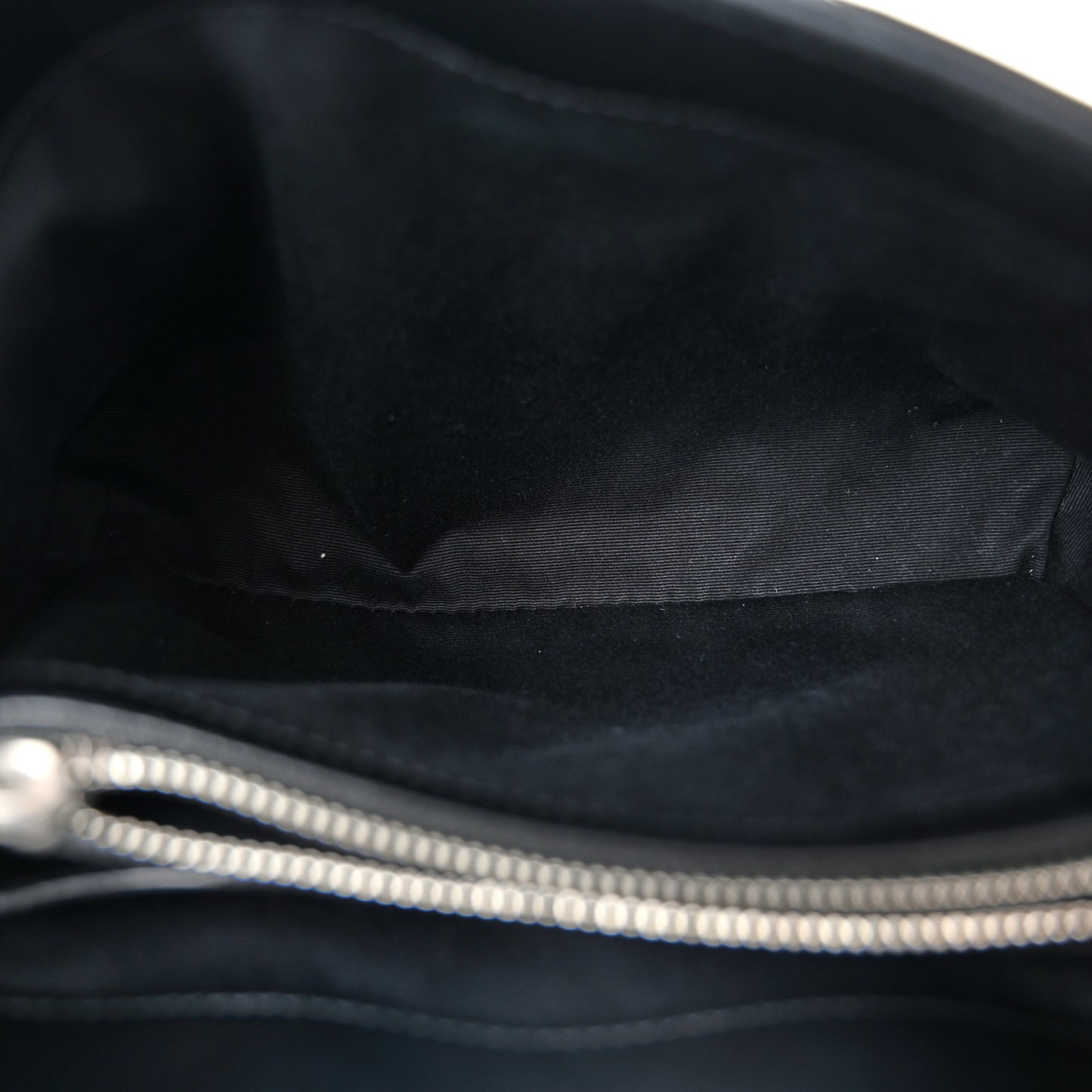 Calfskin Y Quilted Monogram Small Loulou Chain Satchel Black