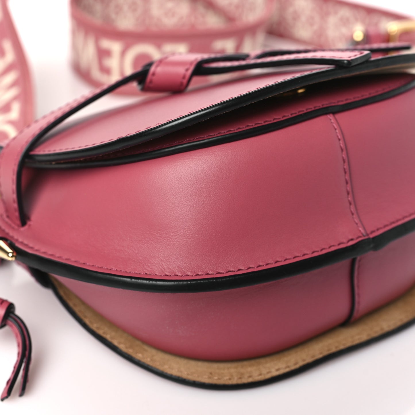 Calfskin Jacquard Mini Gate Dual Bag Plumrose