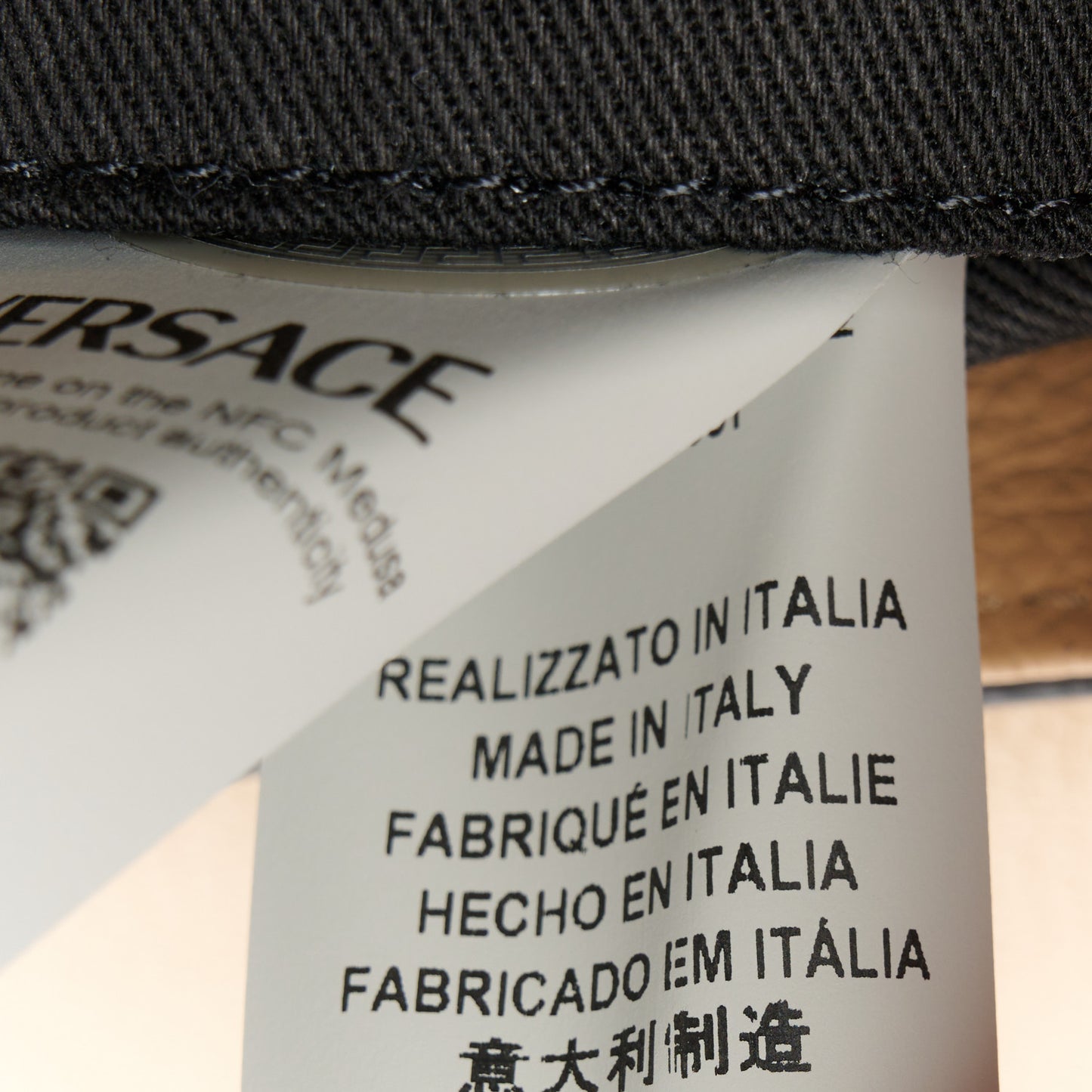 Grained Calfskin Virtus Crossbody Bag Beige