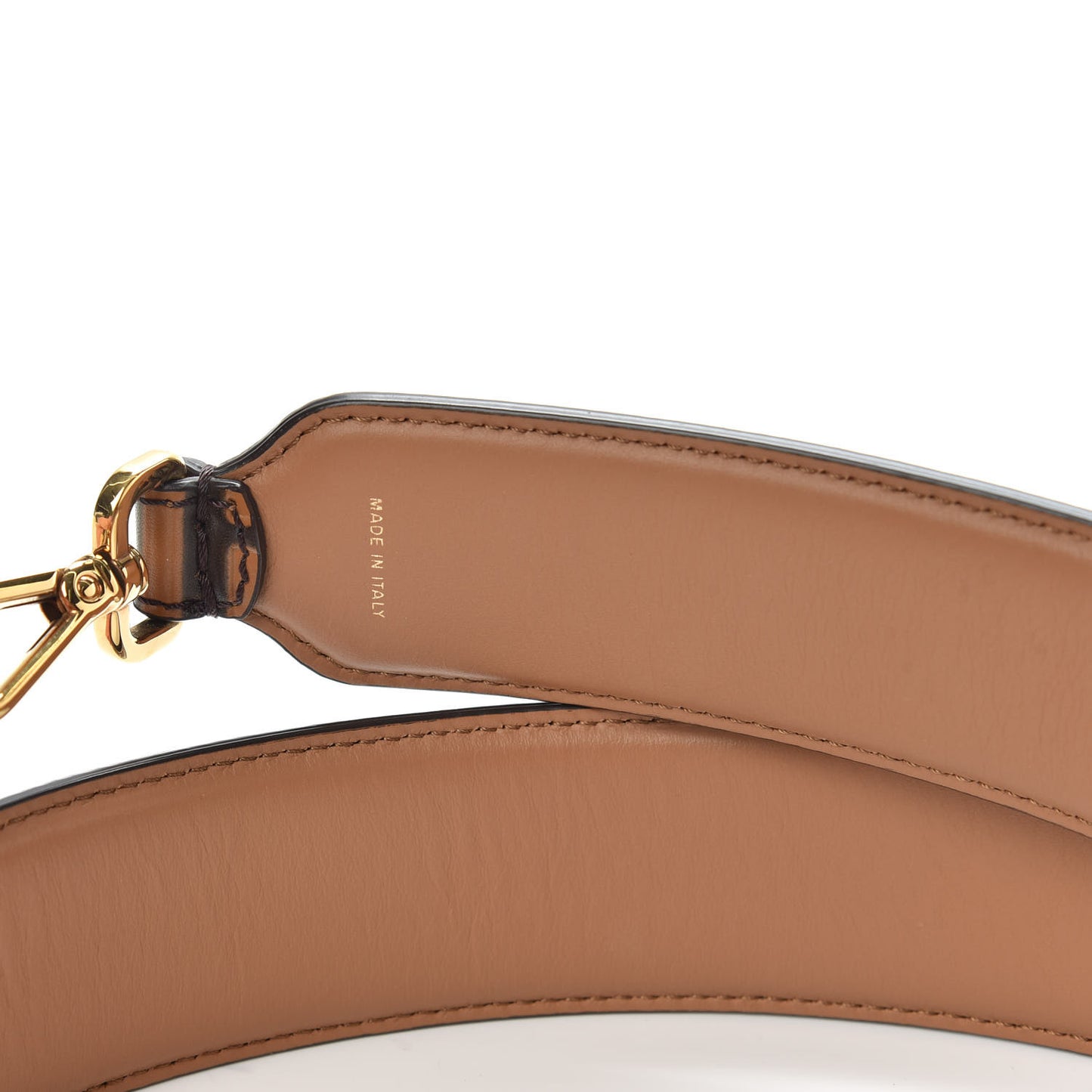 Calfskin FF 1974 Embossed Strap You Tobacco Black