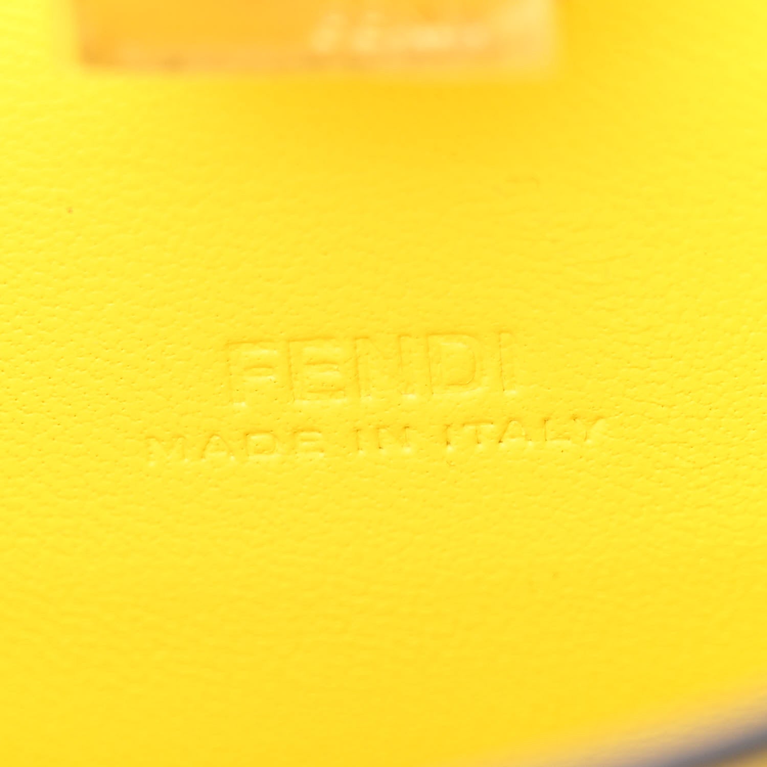 Fendi Nappa Nano Peekaboo Satchel Limone 7 of 12