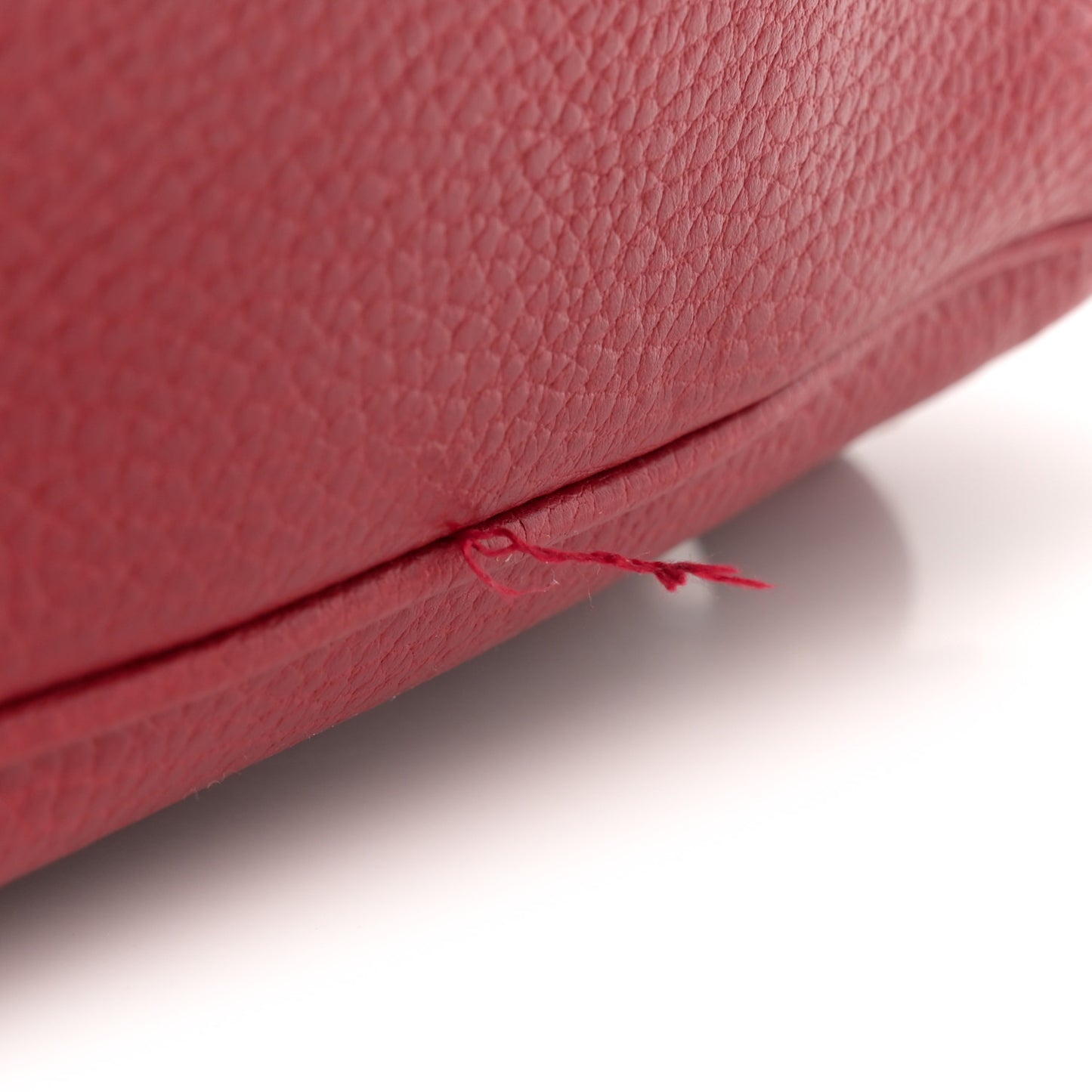 Pebbled Calfskin Soho Chain Backpack Hibiscus Red