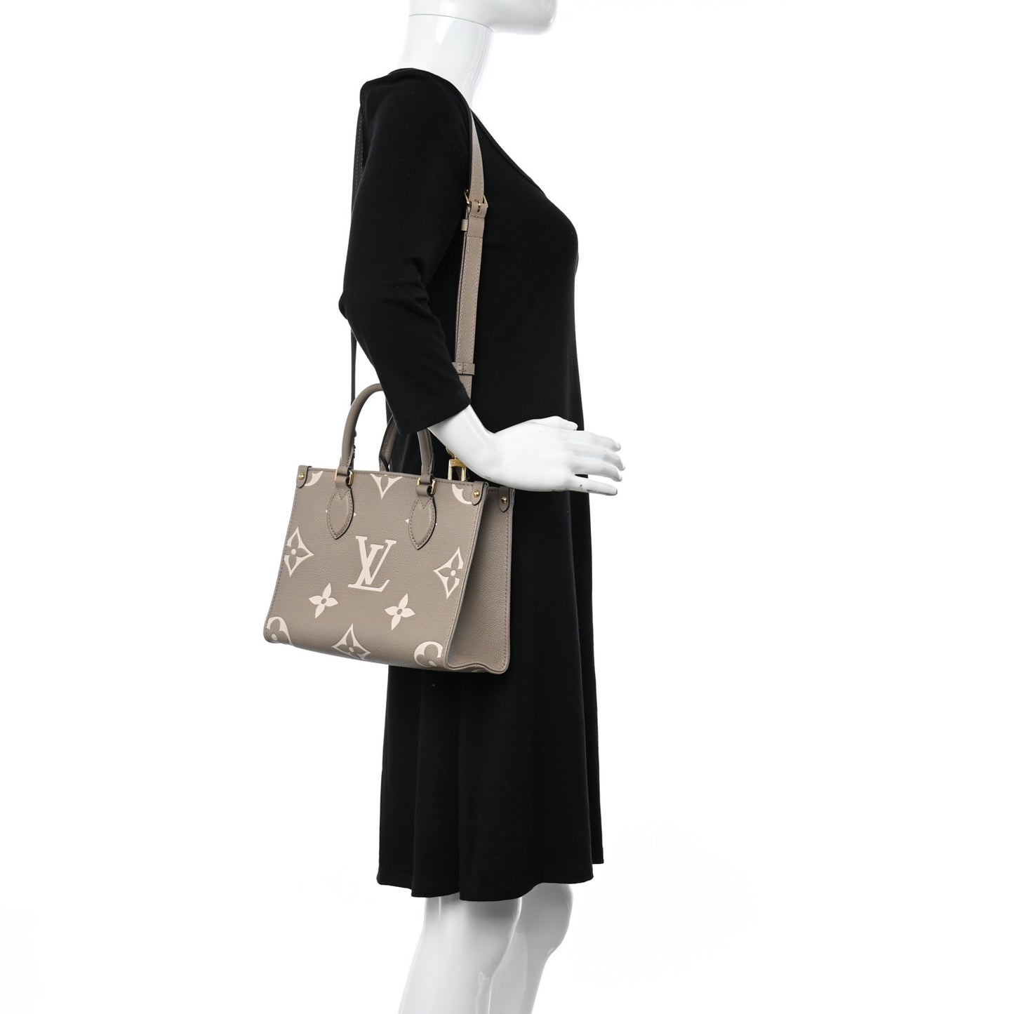 Empreinte Monogram Giant Onthego PM Tourterelle Creme
