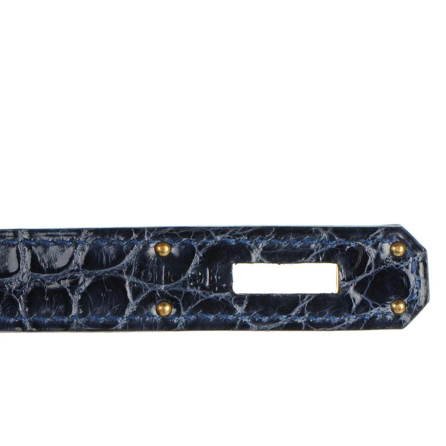 Hermes Shiny Porosus Crocodile Birkin 35 Bleu Abysse 11 of 27