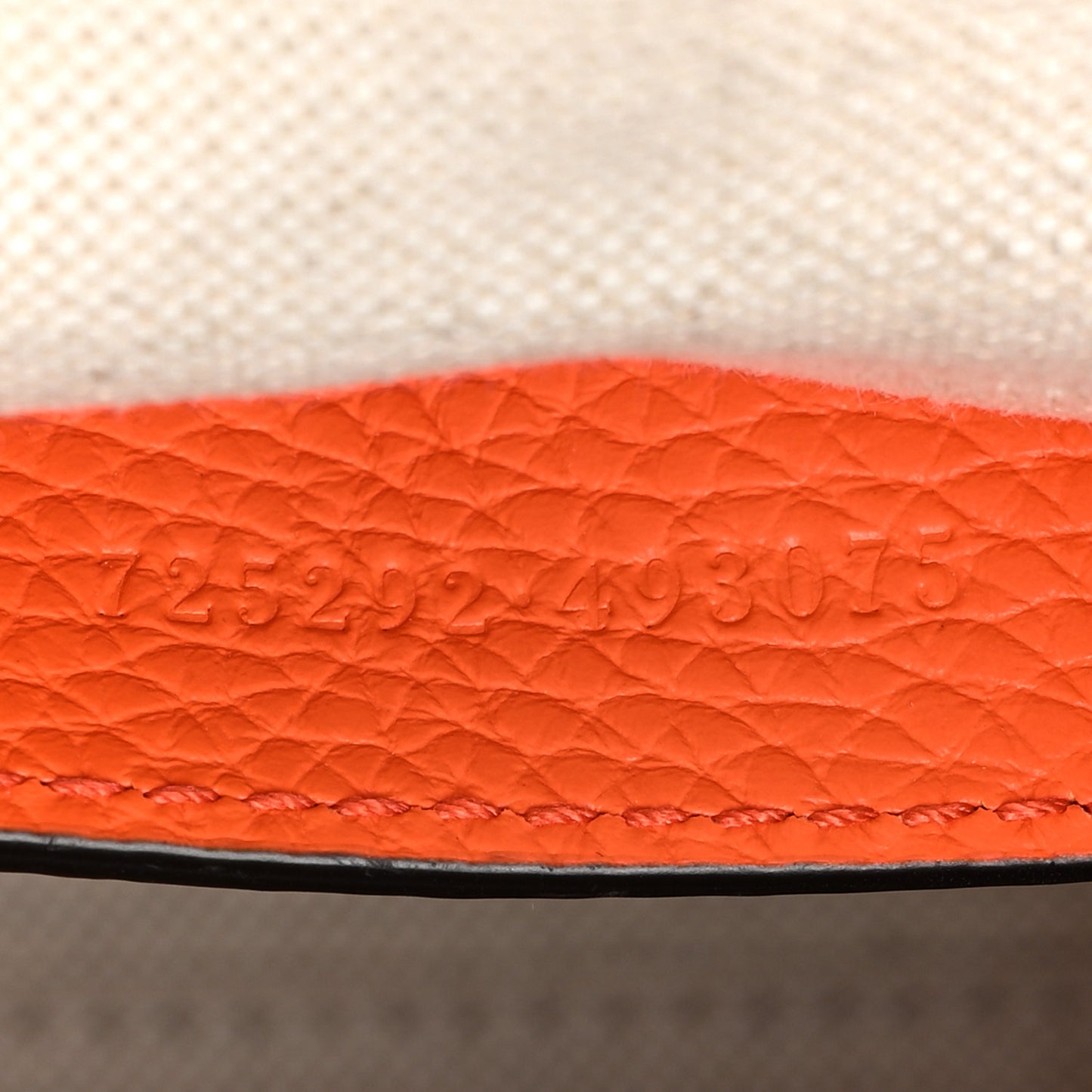 Piuma Calfskin Jumbo GG Embossed Mini Duffle Bag Good Orange