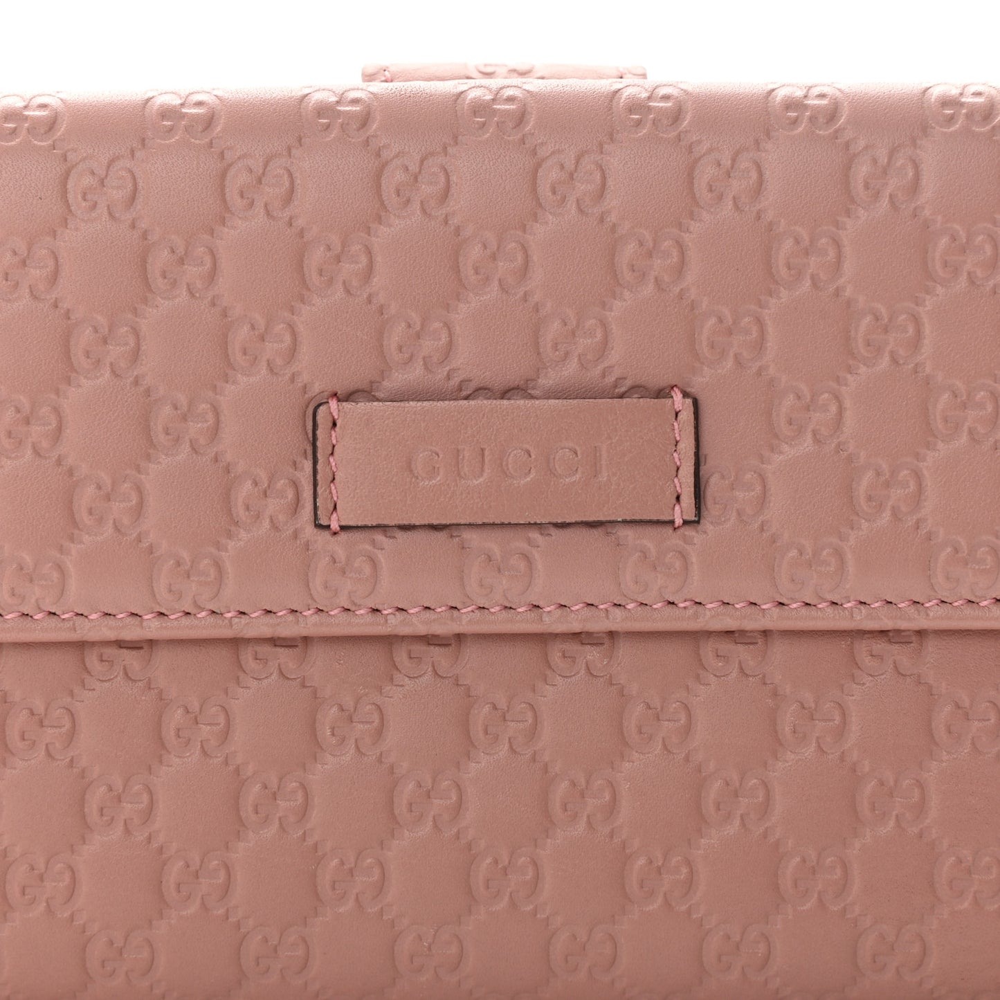Microguccissima Continental Flap Wallet Soft Pink