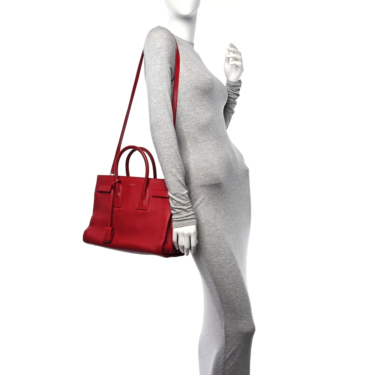 Calfskin Small Sac De Jour Lipstick Red