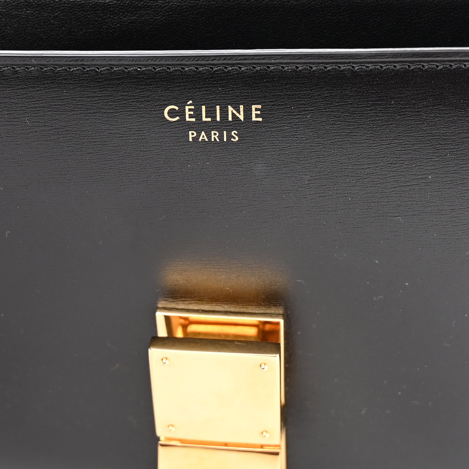 Celine Box Calfskin Medium Classic Box Flap Bag Black 6 of 13