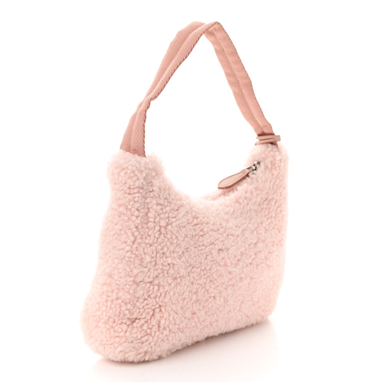 Prada Shearling Mini Re-Edition 2000 Bag Orchidea 3 of 10