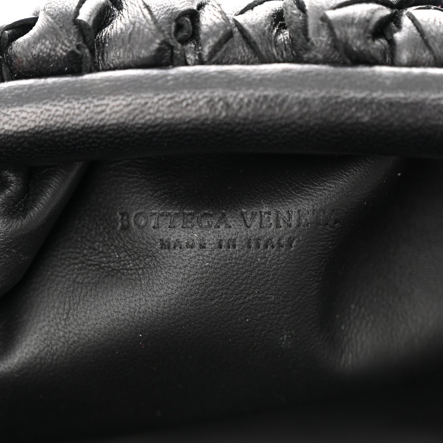 Nappa Intrecciato The Mini Pouch Black