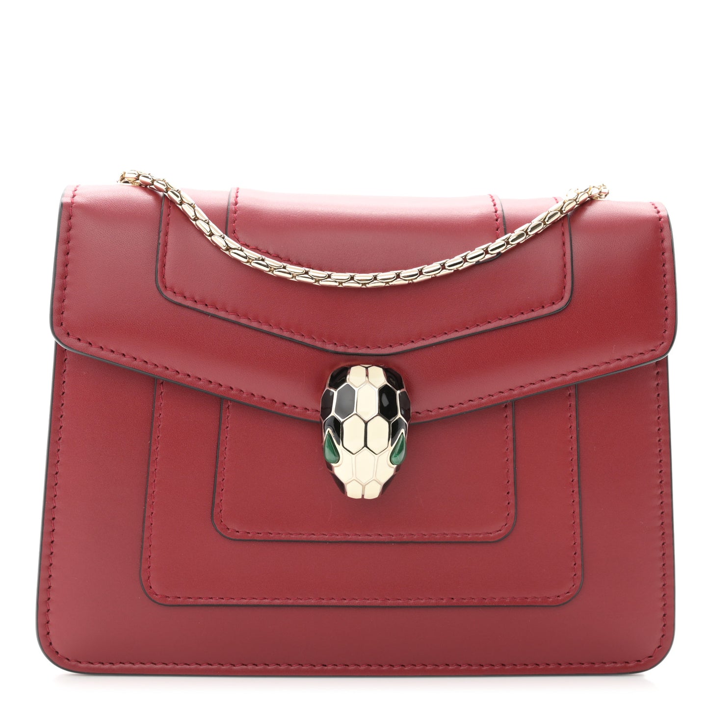 Calfskin Serpenti Forever Crossbody Bag Red