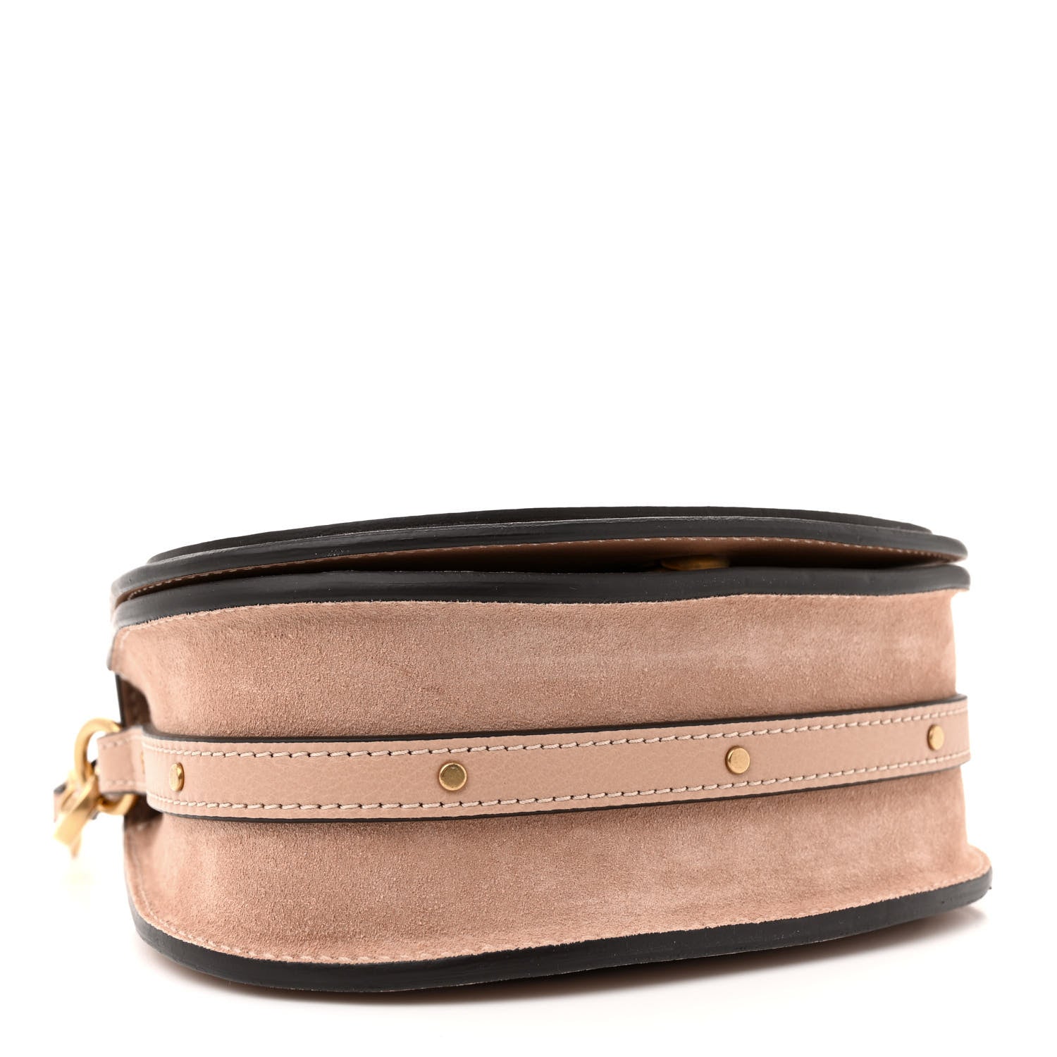 Chloe Calfskin Suede Small Nile Bracelet Bag Biscotti Beige 4 of 13