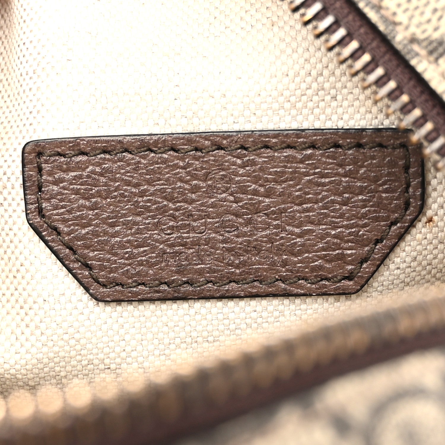 Gucci GG Supreme Monogram Web Mini Ophidia Double Zip Messenger Bag Beige New Acero 6 of 12
