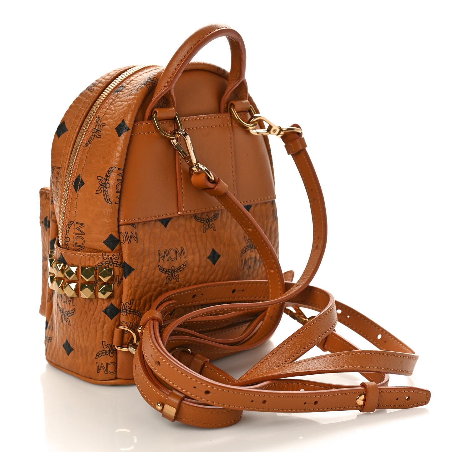 Visetos Side Stud X-Mini Stark Bebe Boo Backpack Cognac