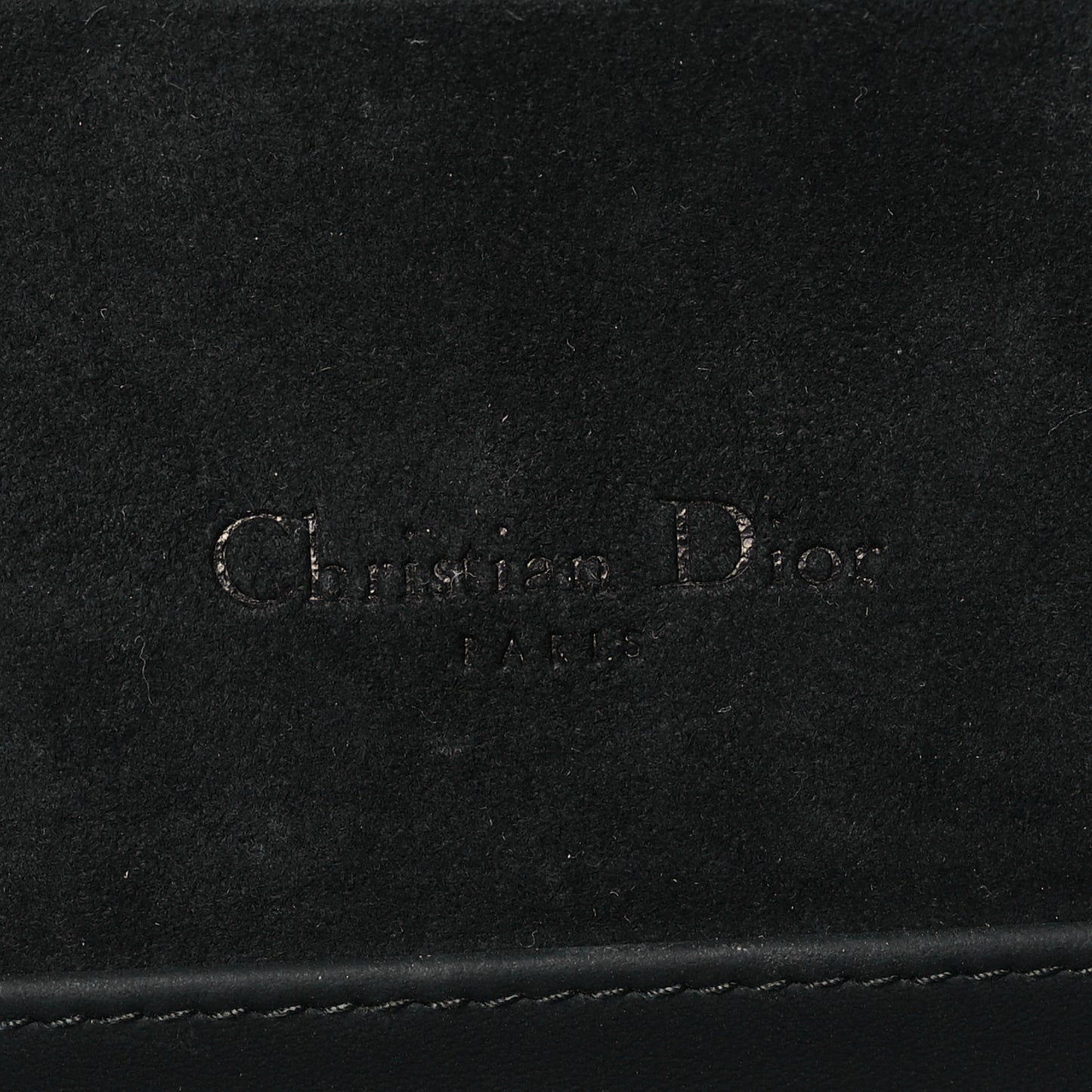 Ultra Matte Calfskin Cannage Lady Dior Clutch Black