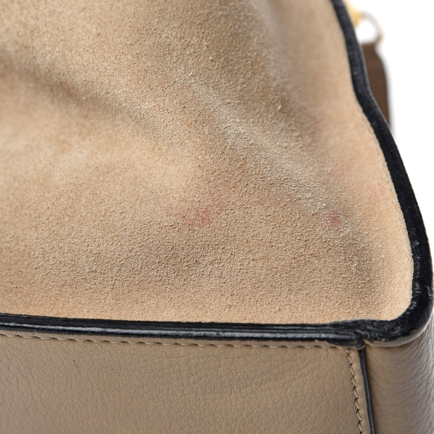 Smooth Calfskin Suede Medium Trapeze Sahara