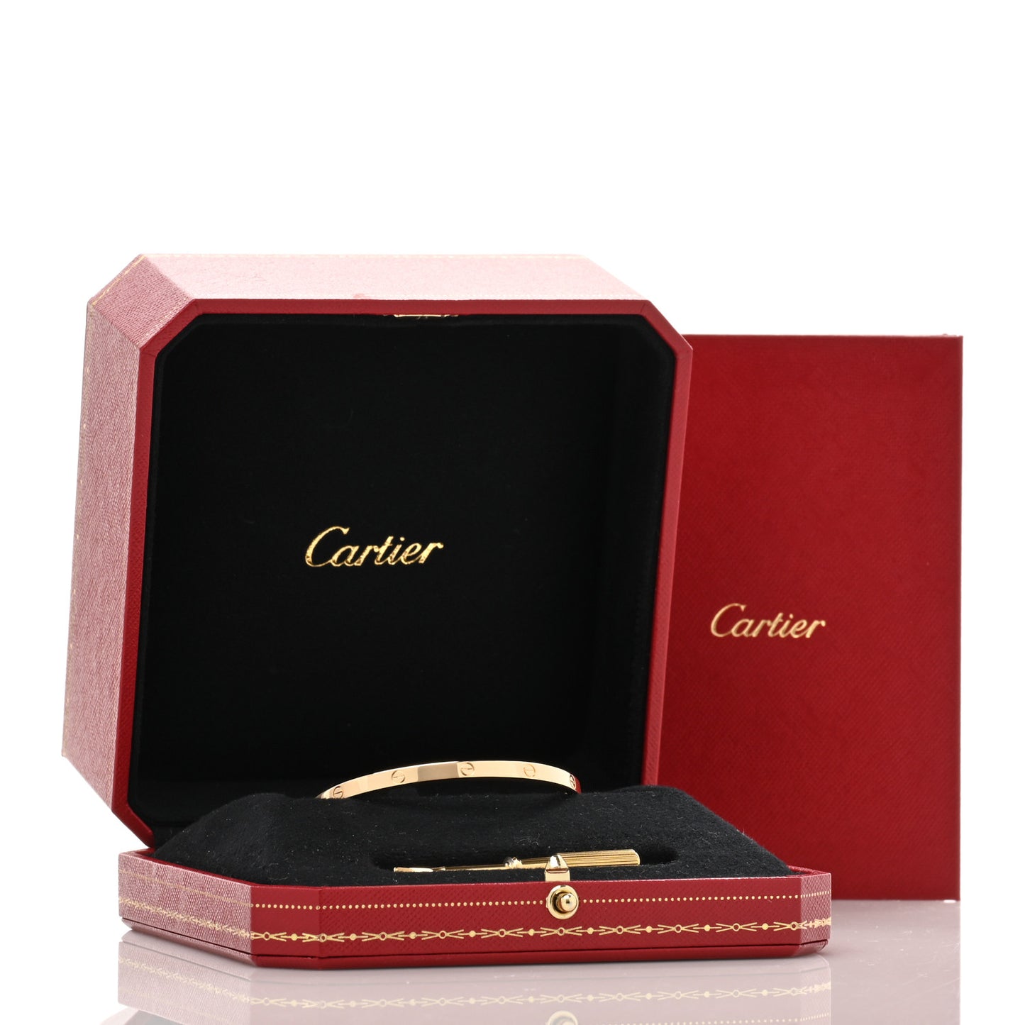 18K Yellow Gold Small LOVE Bracelet 16