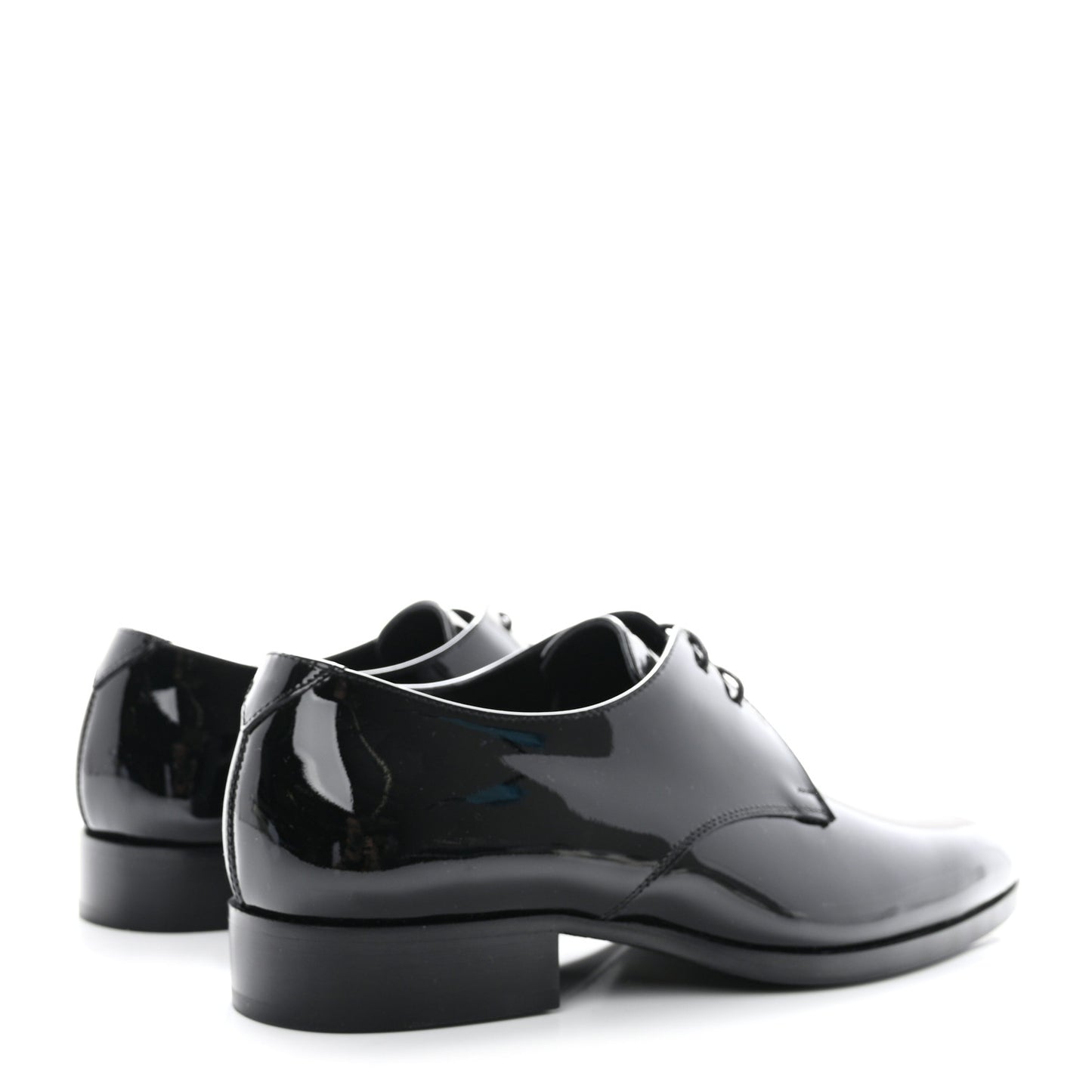 Patent Baltimora Lace Up Derby Shoes 38 Black