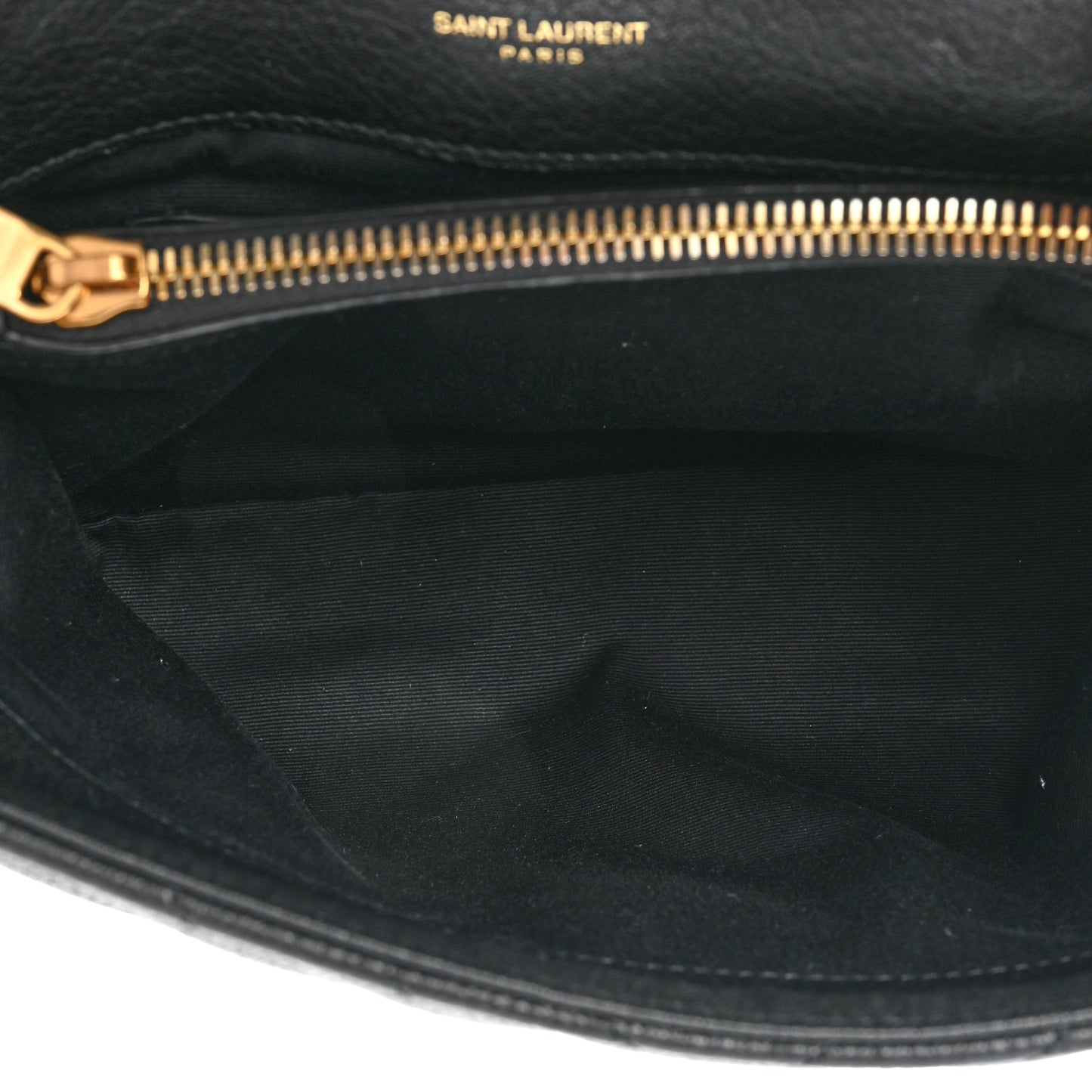 Sheepskin Matelasse Chevron Monogram Medium College Bag Black